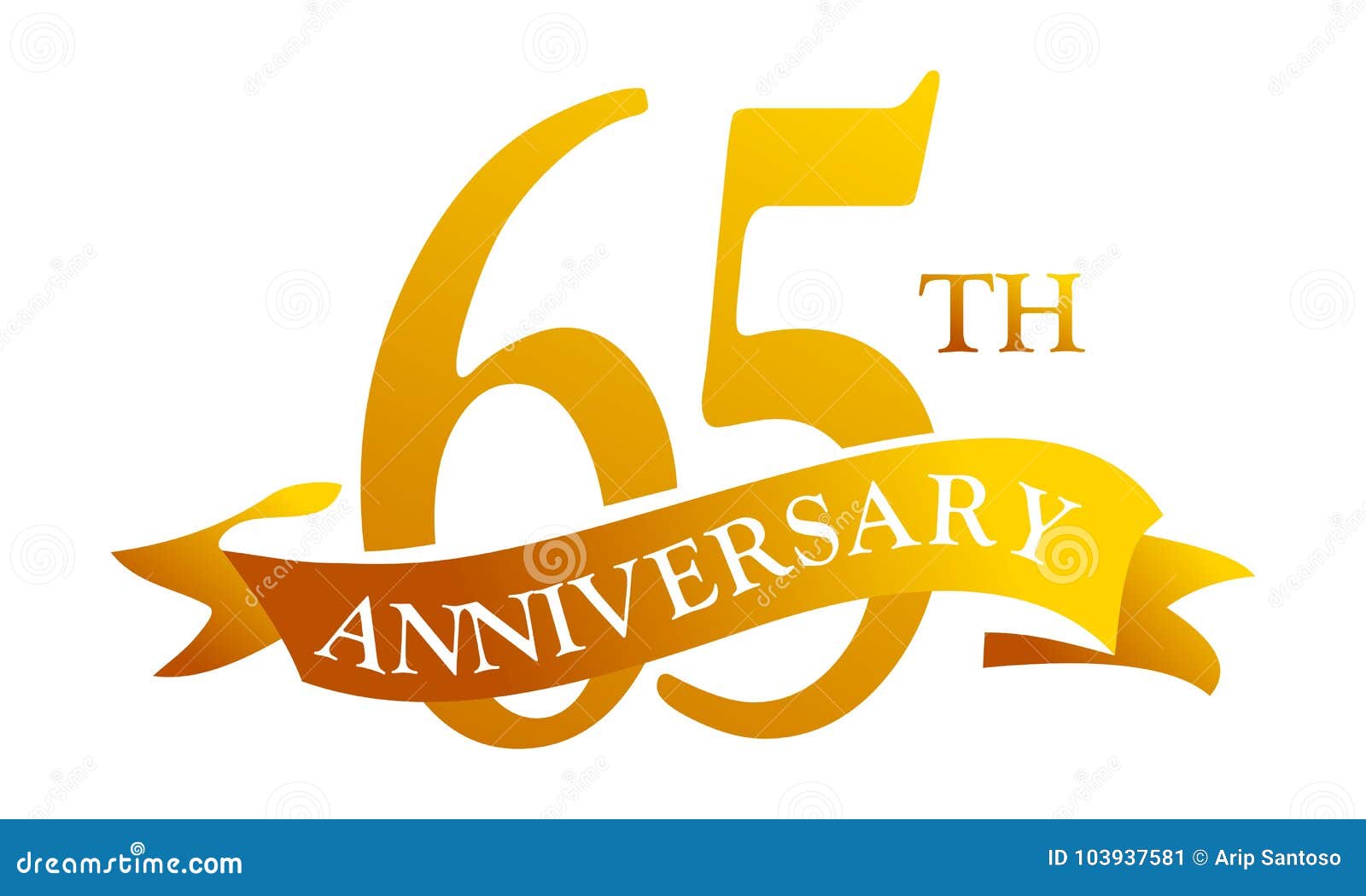 56 Year Ribbon Anniversary stock vector. Illustration of celebration ...