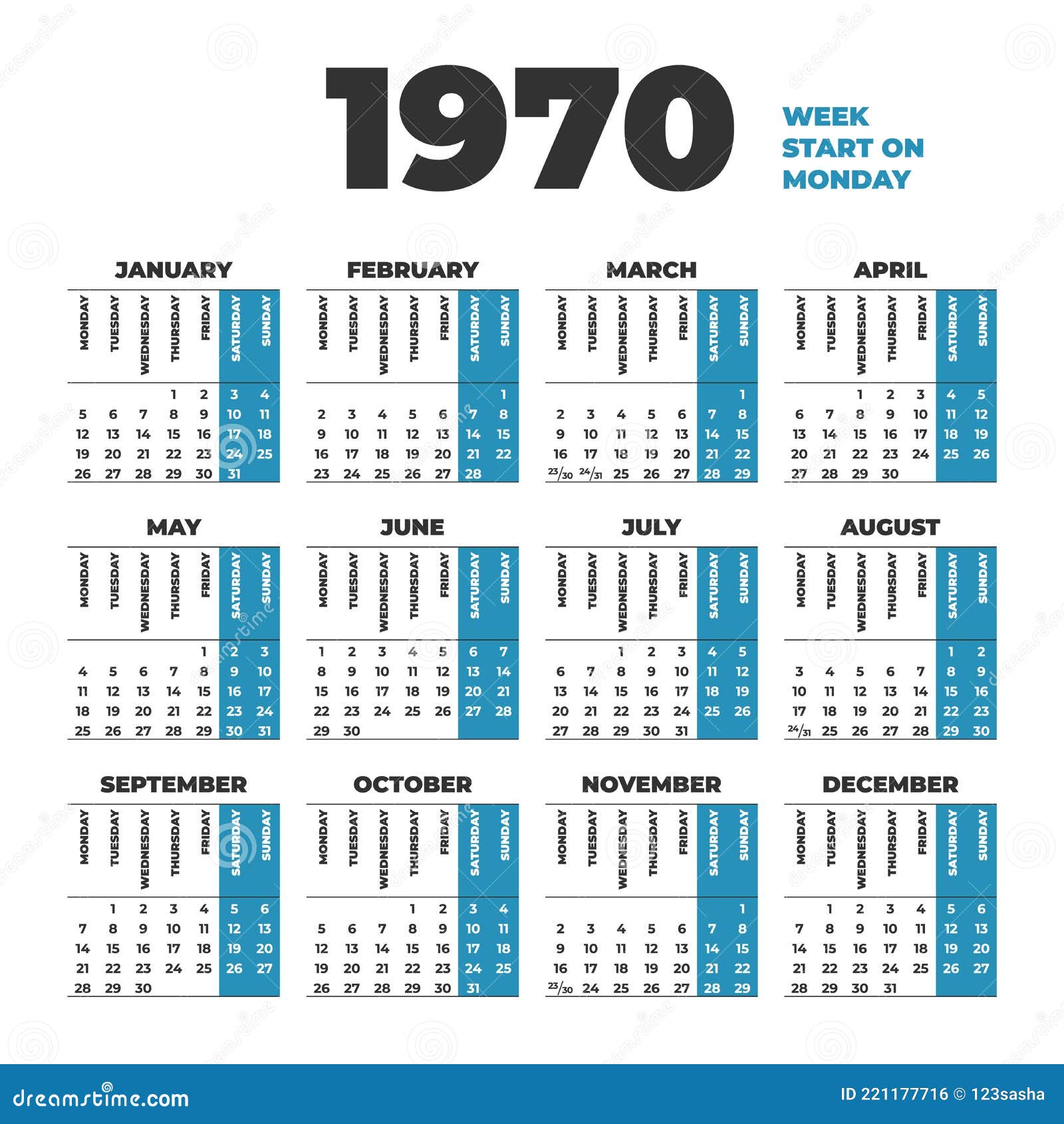 1970 Year College Font Cartoon Vector 107160289