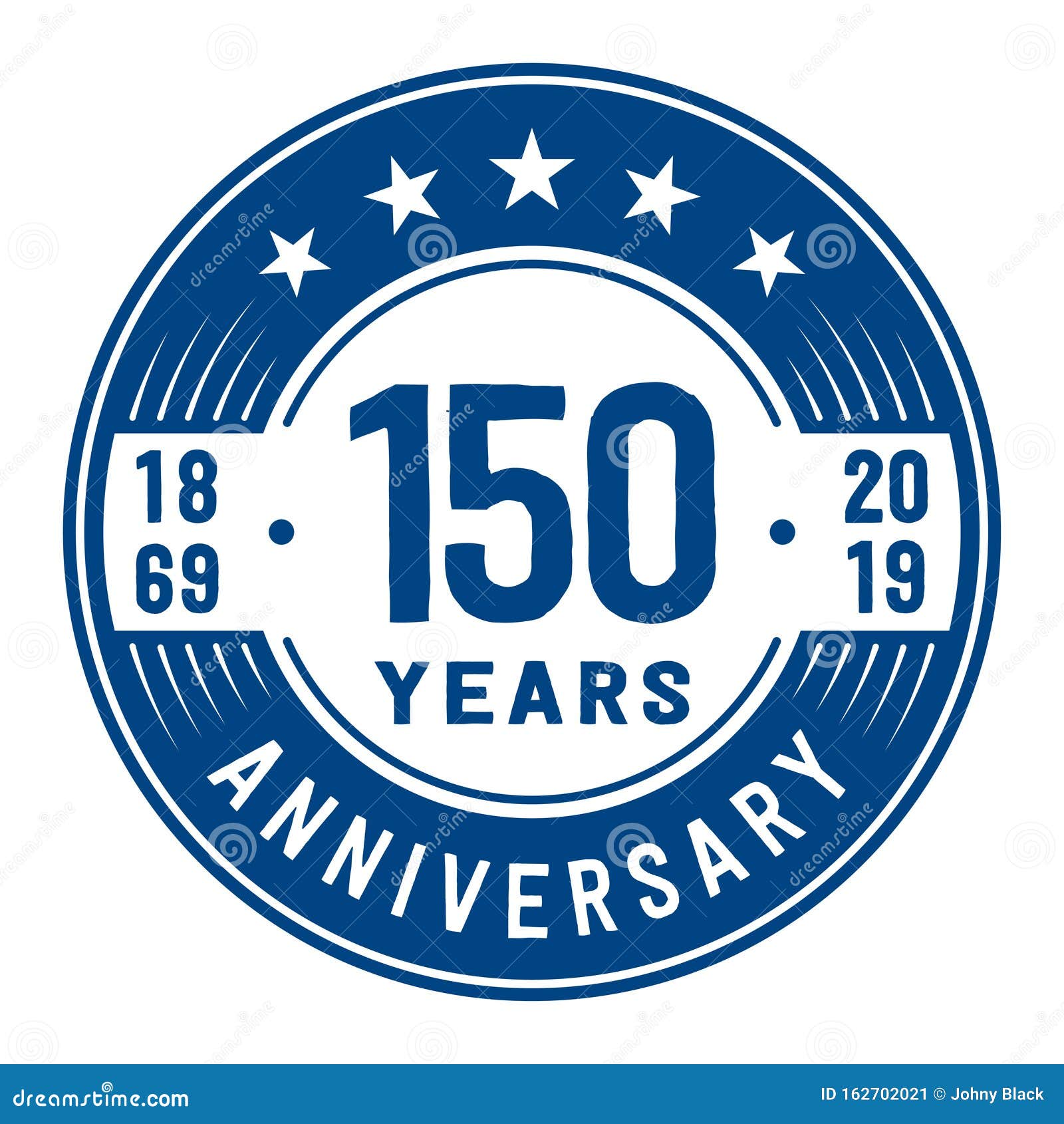 150years Celebrating Anniversary Design Template. 150th Anniversary