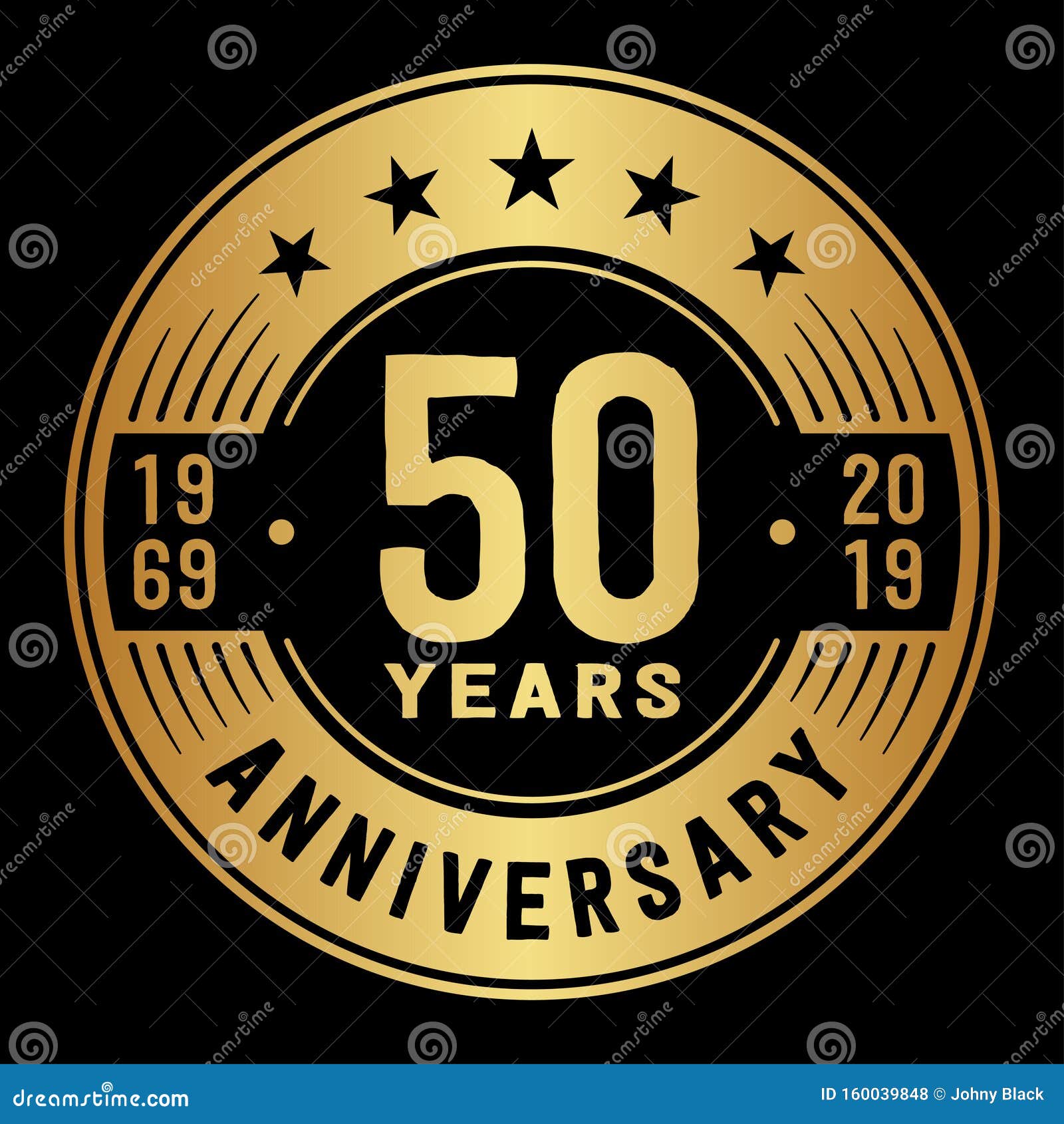50 years celebrating anniversary  template. 50th anniversary logo.  and .