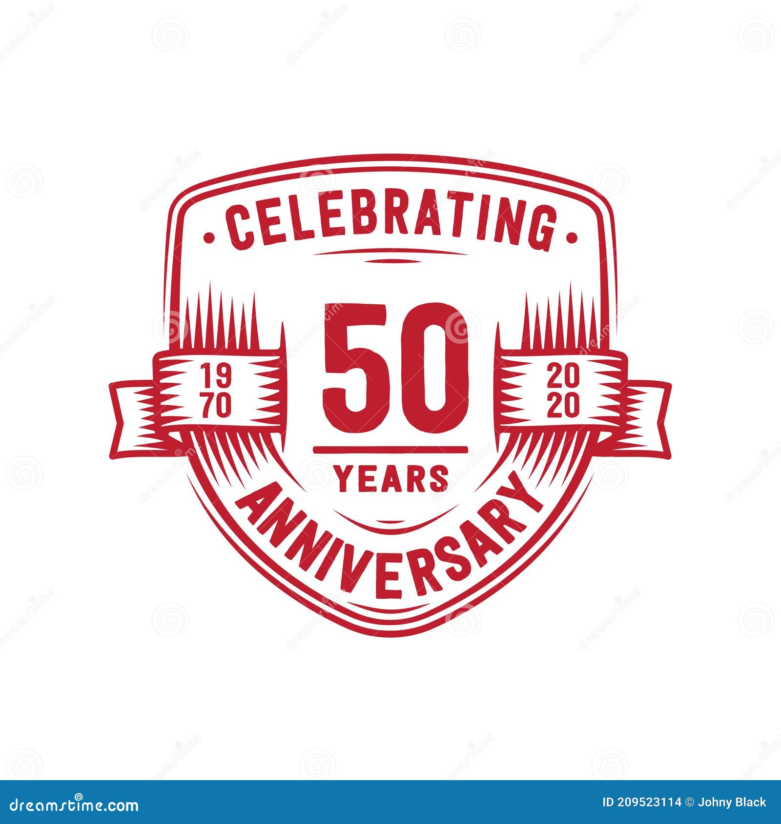 50 Years Birthday And 50 Years Anniversary Celebration Typo Stock  Illustration - Download Image Now - iStock