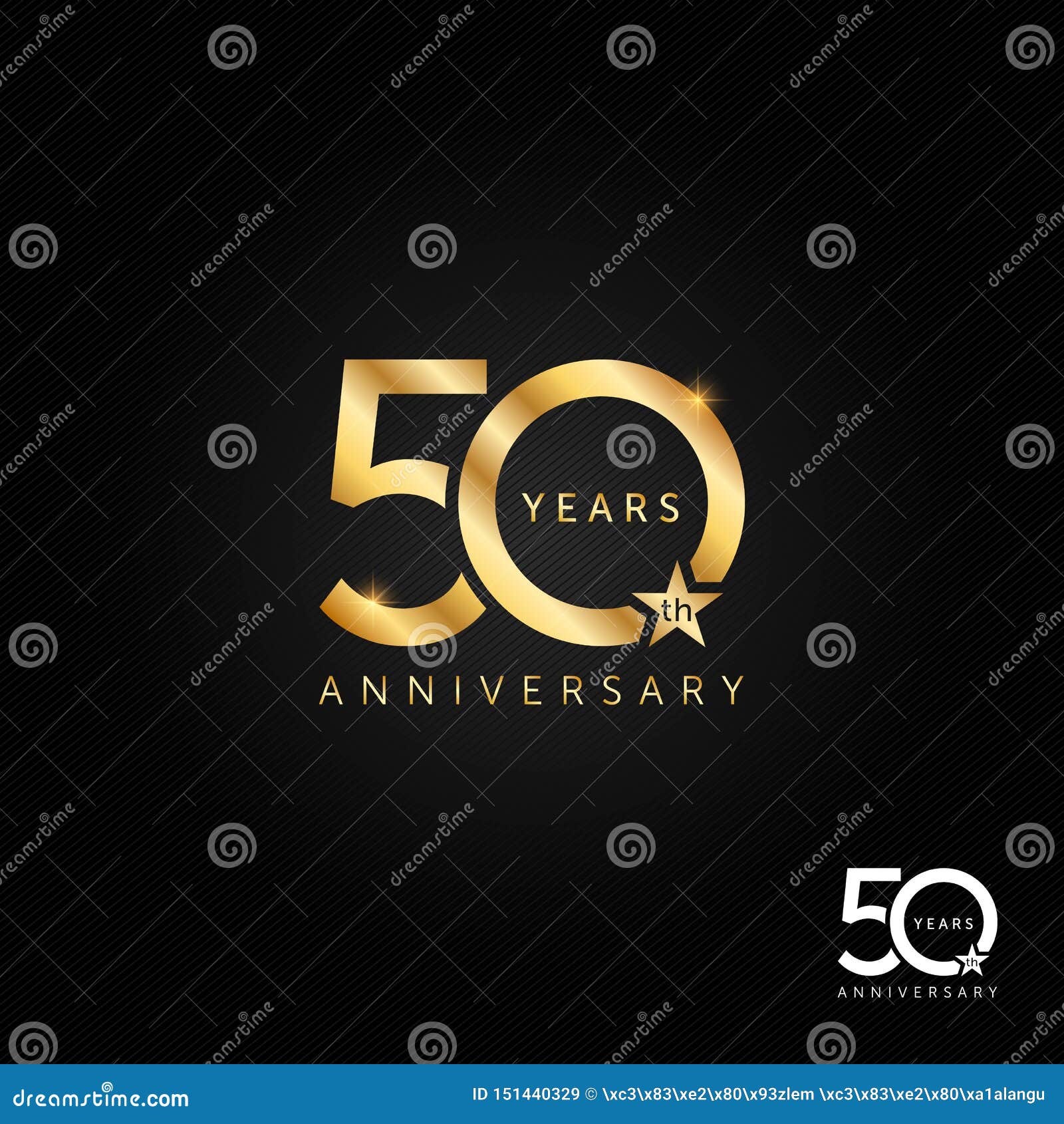 50 Years Anniversary Logo, Icon and Symbol Vector Illustration Stock ...