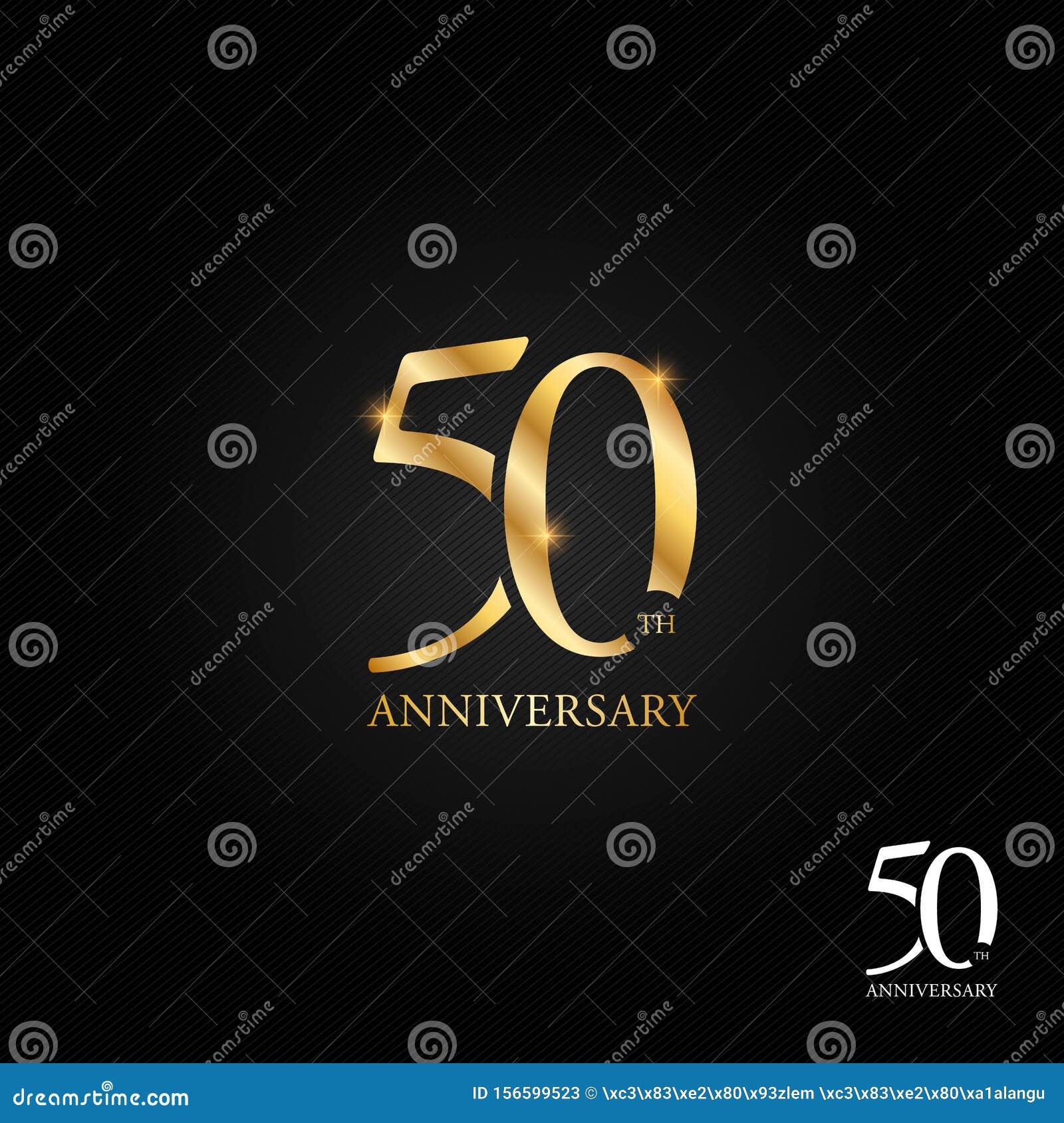 50 Years Anniversary Logo, Icon and Symbol Vector Illustration Stock ...