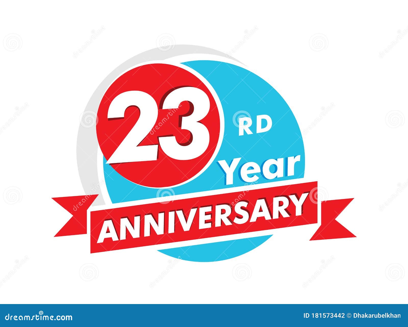 23 Years Anniversary Logotype. Celebration 23rd Anniversary Celebration ...