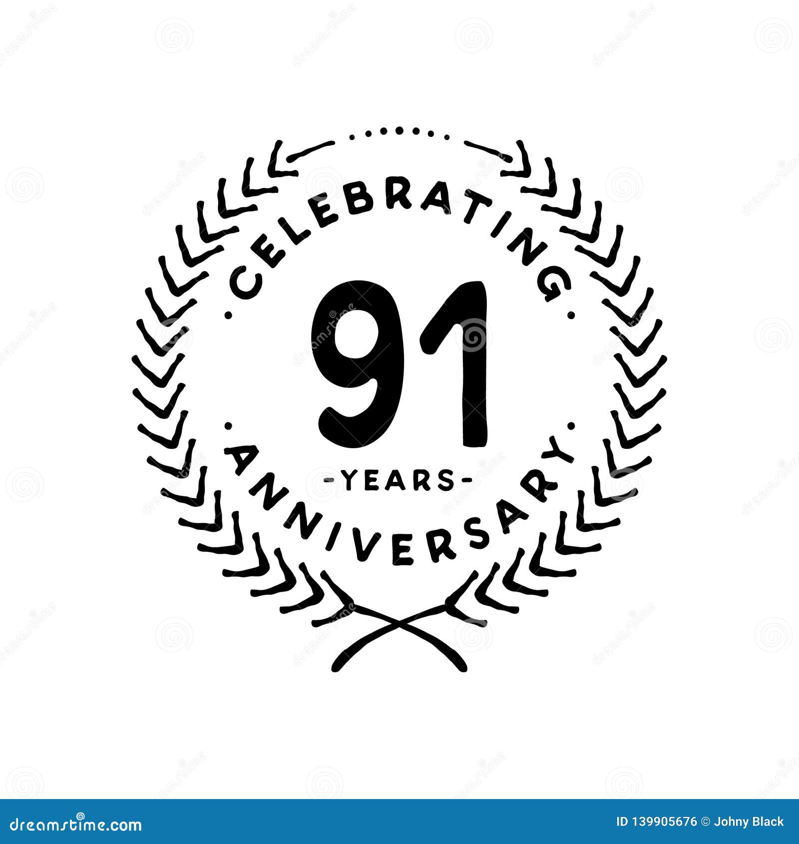 91 years  template. 91st  and 