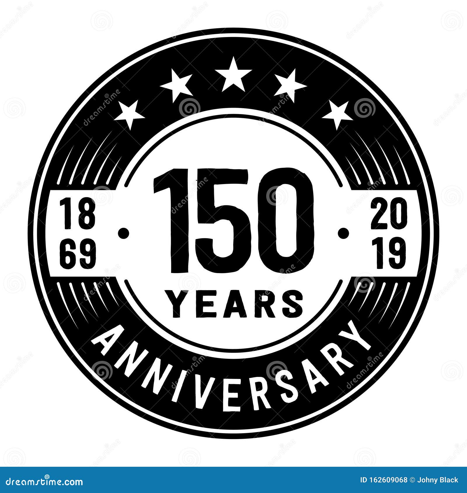 150years Celebrating Anniversary Design Template 150th Anniversary