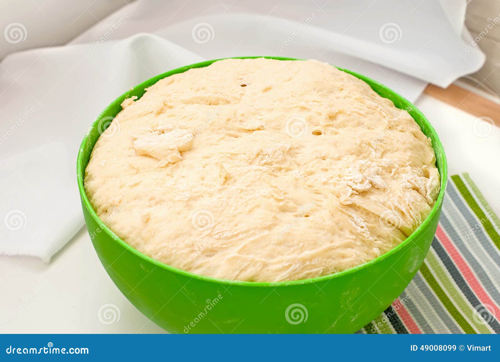Yeast Dough Rises in a Bowl Stock Image Image of cook, fresh 49008099