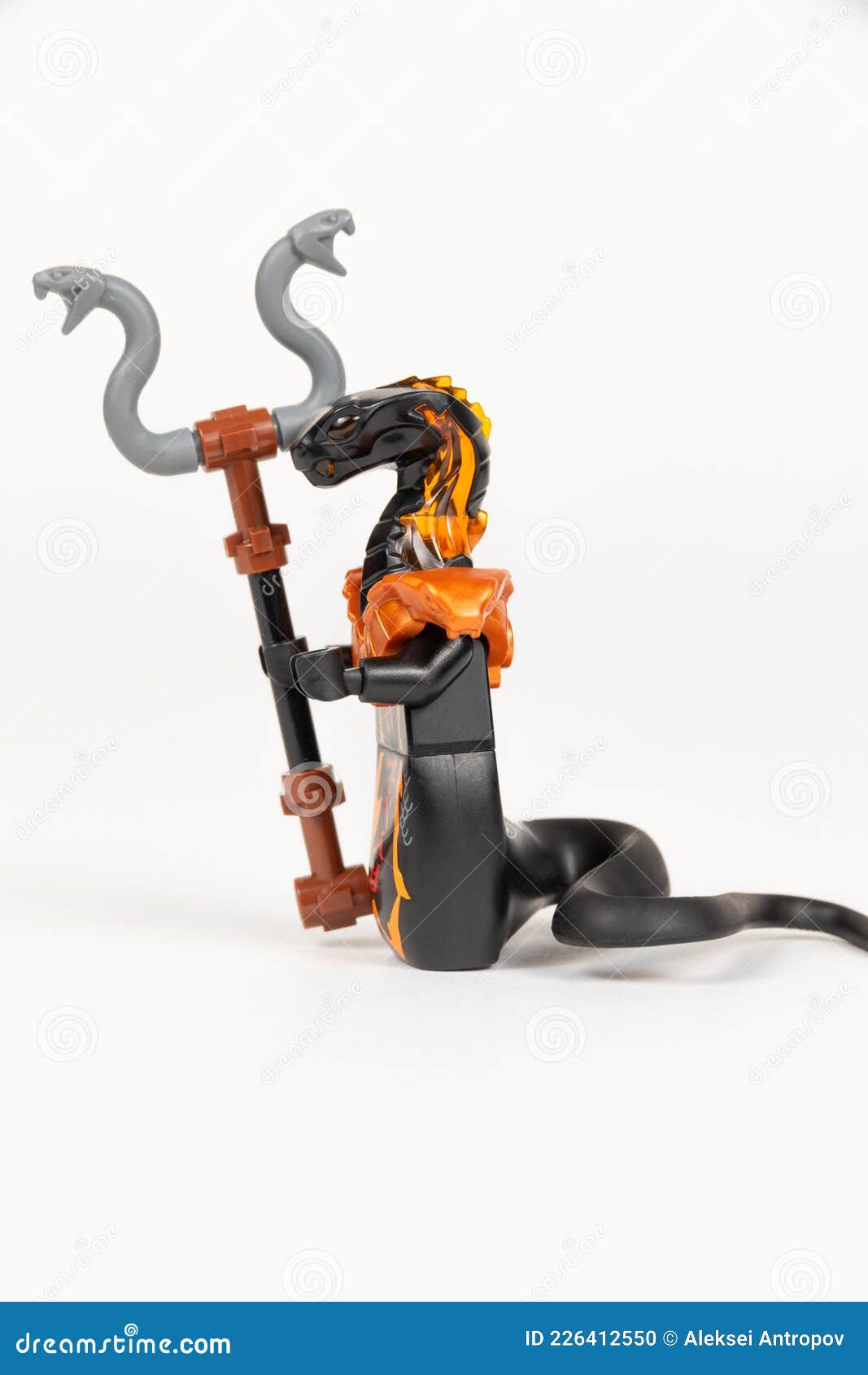 Toy Hero Pyro Slayer Char with the Herald`s Wand from the Lego Ninjago Set  on a White Background Editorial Image - Image of lego, heralds: 226412550