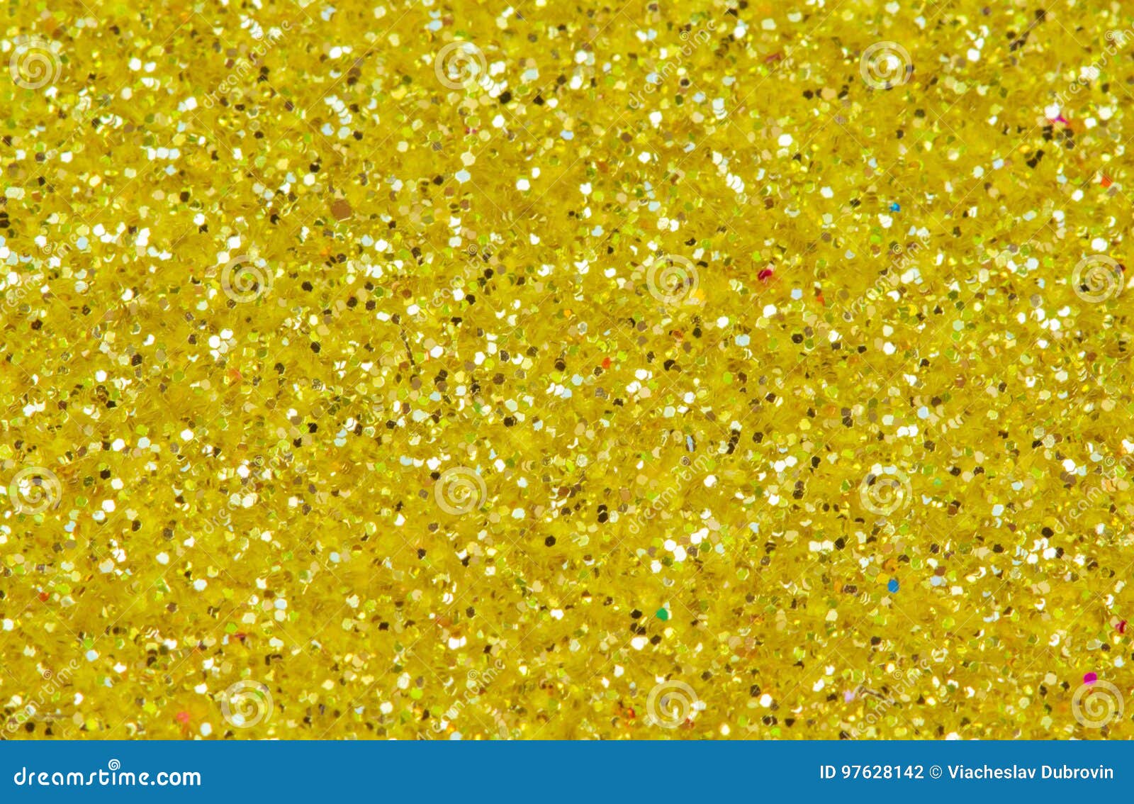 Yellow Glitter Paper Texture Stock Photo 347039507