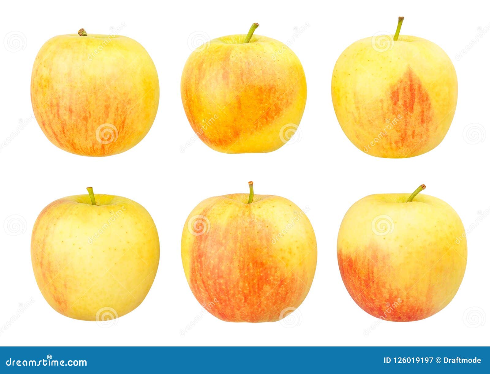 Желтые яблоки счетный материал