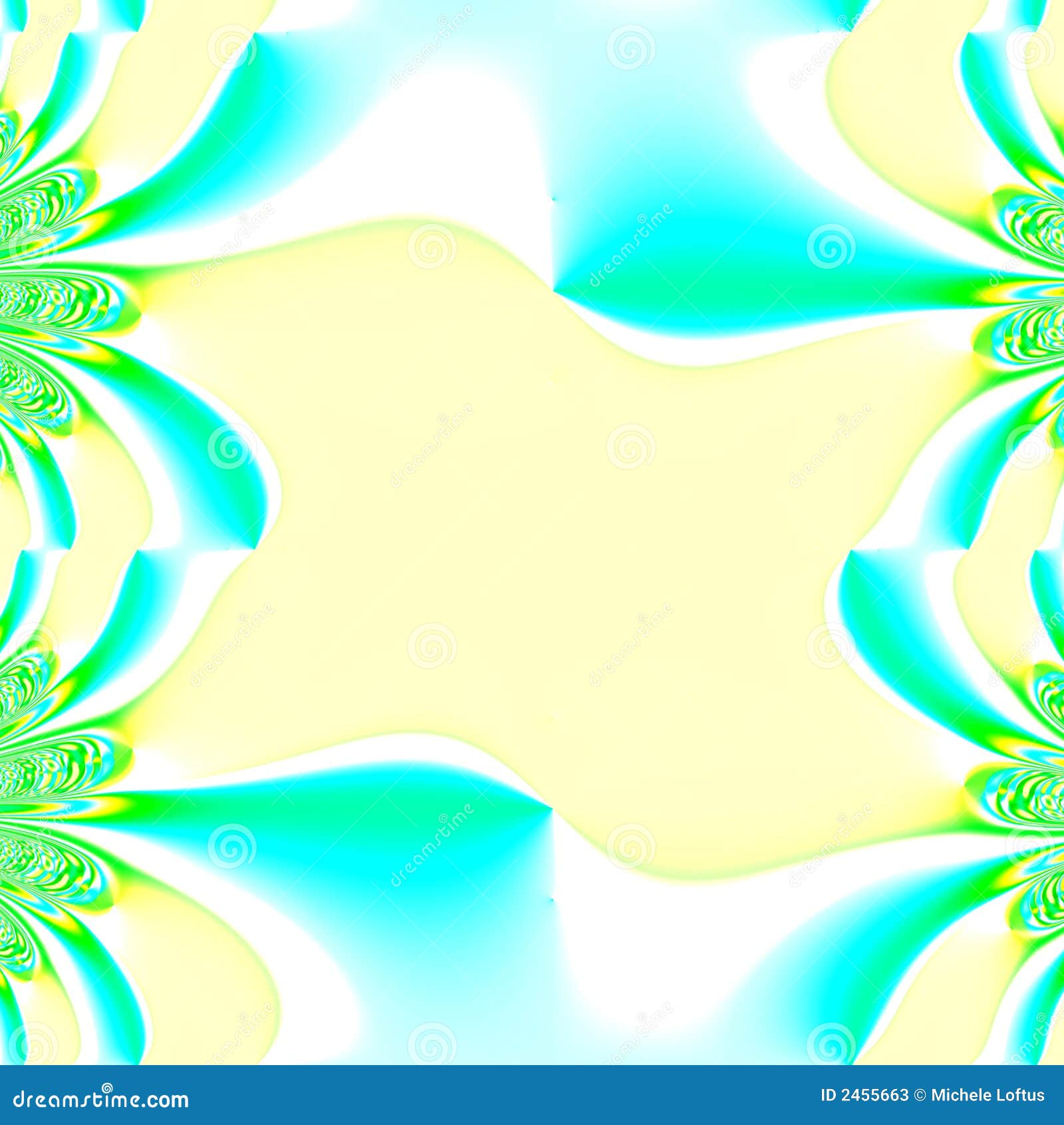 Yellow and Aqua frame stock illustration. Illustration of material