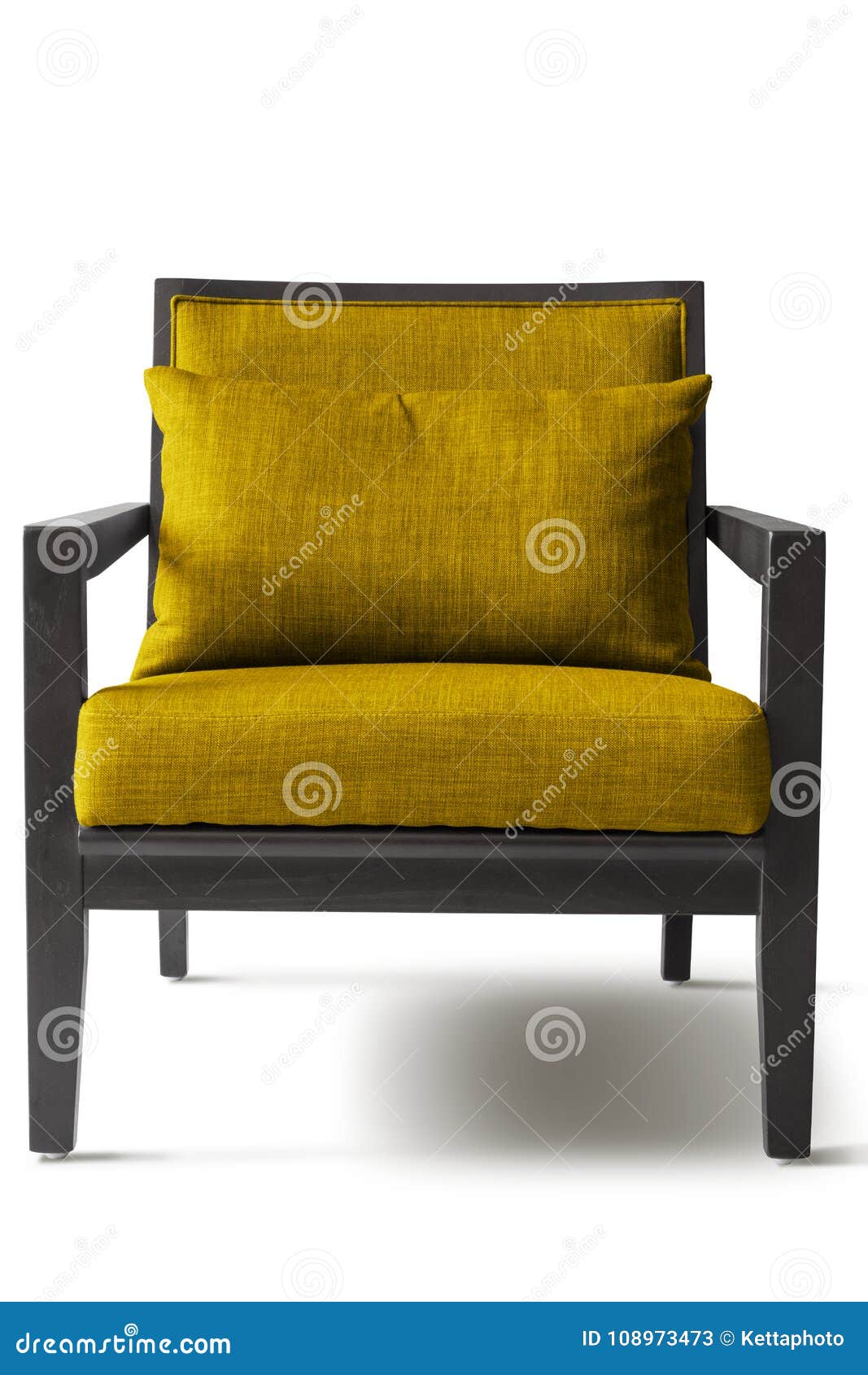 Yellow armchair stock image. Image of decor, chic, design 108973473
