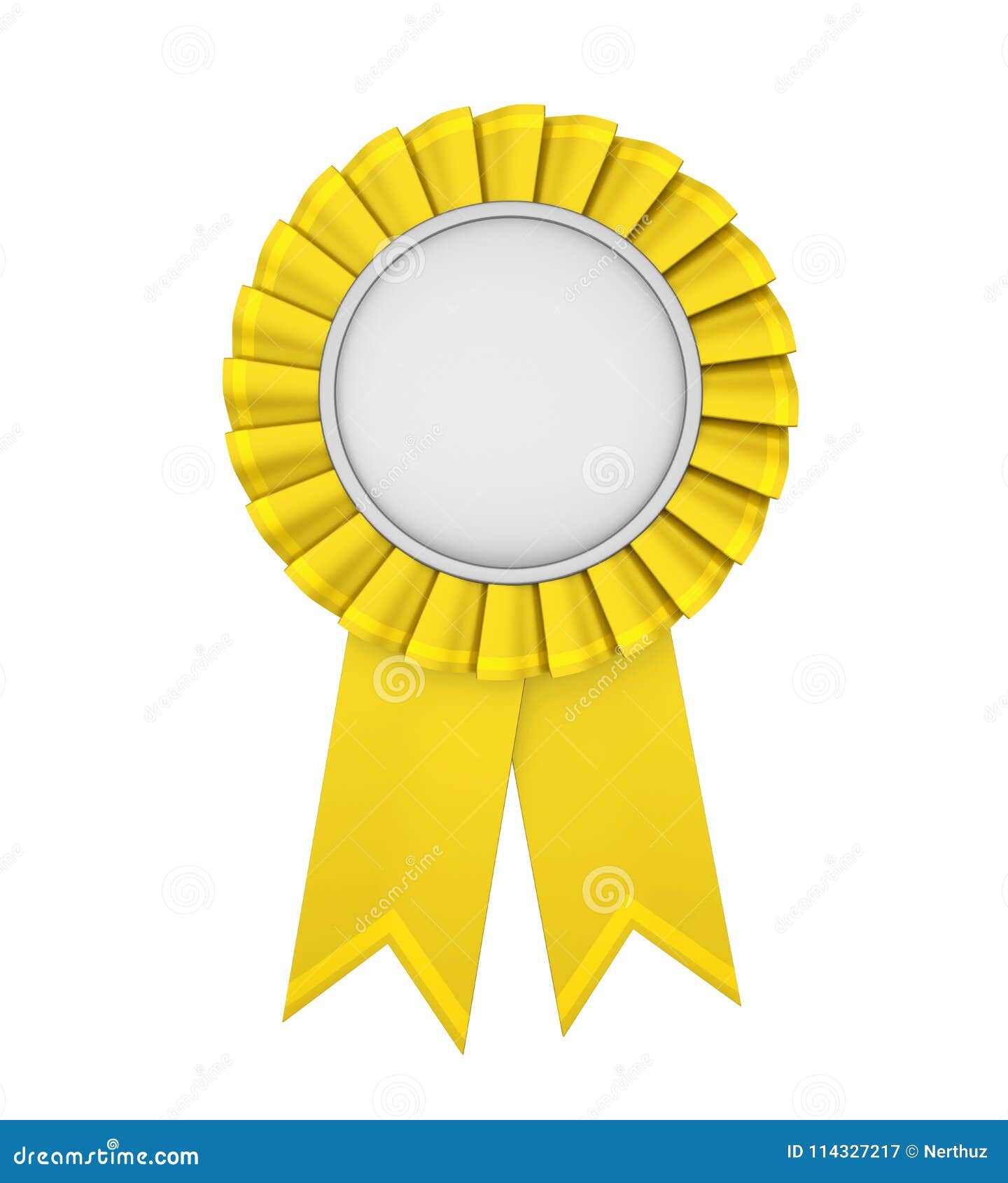 Award yellow ribbon Royalty Free Vector Image - VectorStock