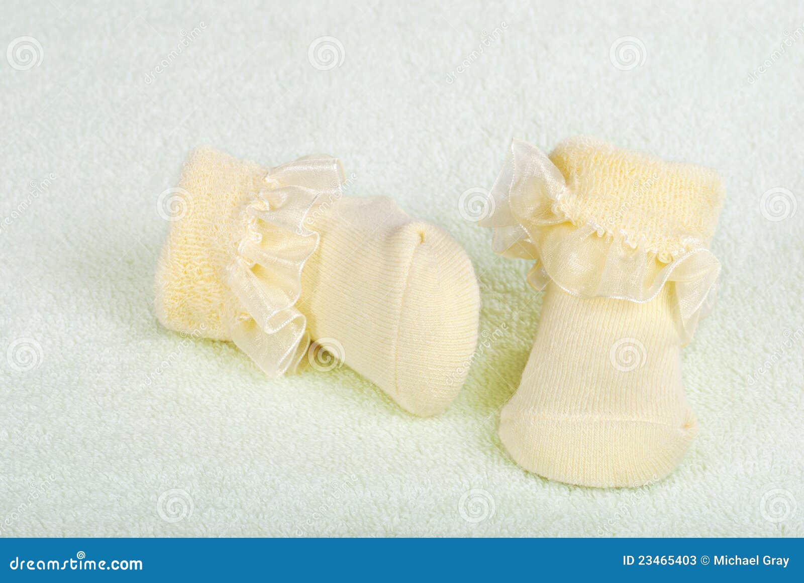 Yellow baby socks stock image. Image of knit, clothing 23465403