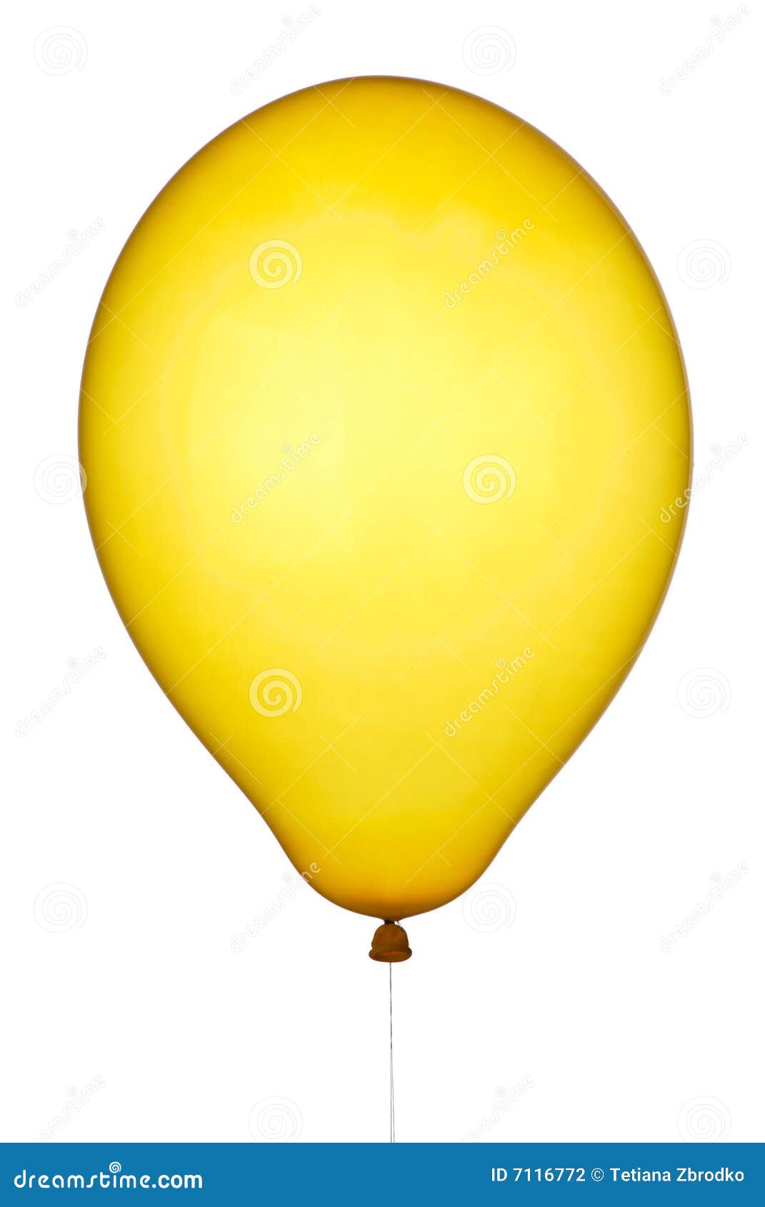 Yellow balloon stock photo. Image of inflation, white 7116772