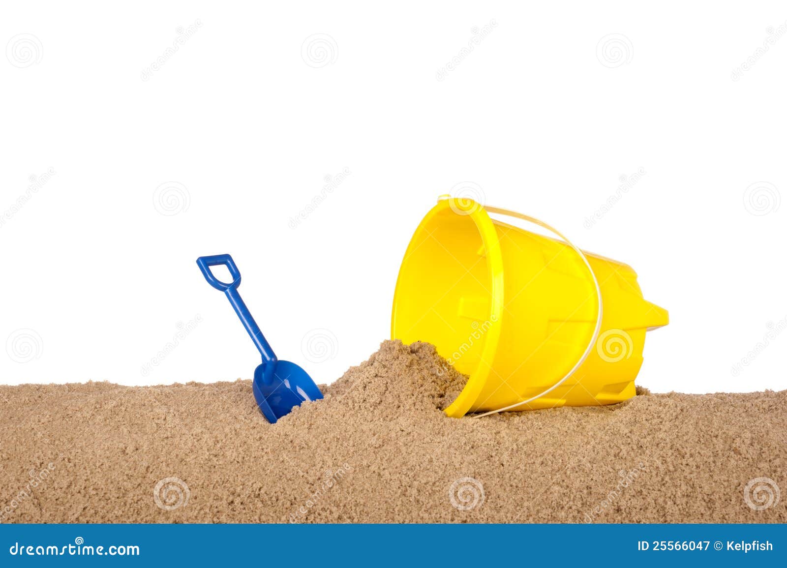 Yellow beach bucket stock image. Image of blue, bucket 25566047