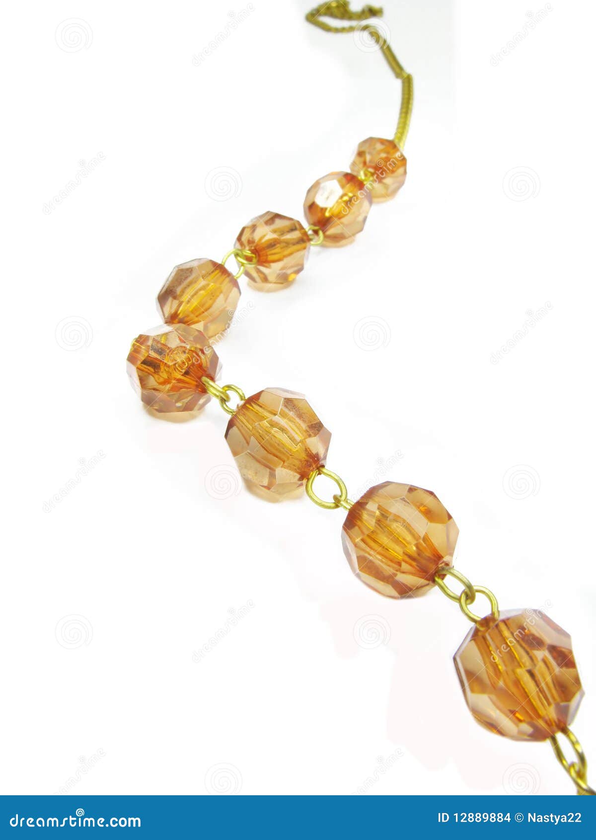 Yellow beads stock photo. Image of accessory, glamour 12889884