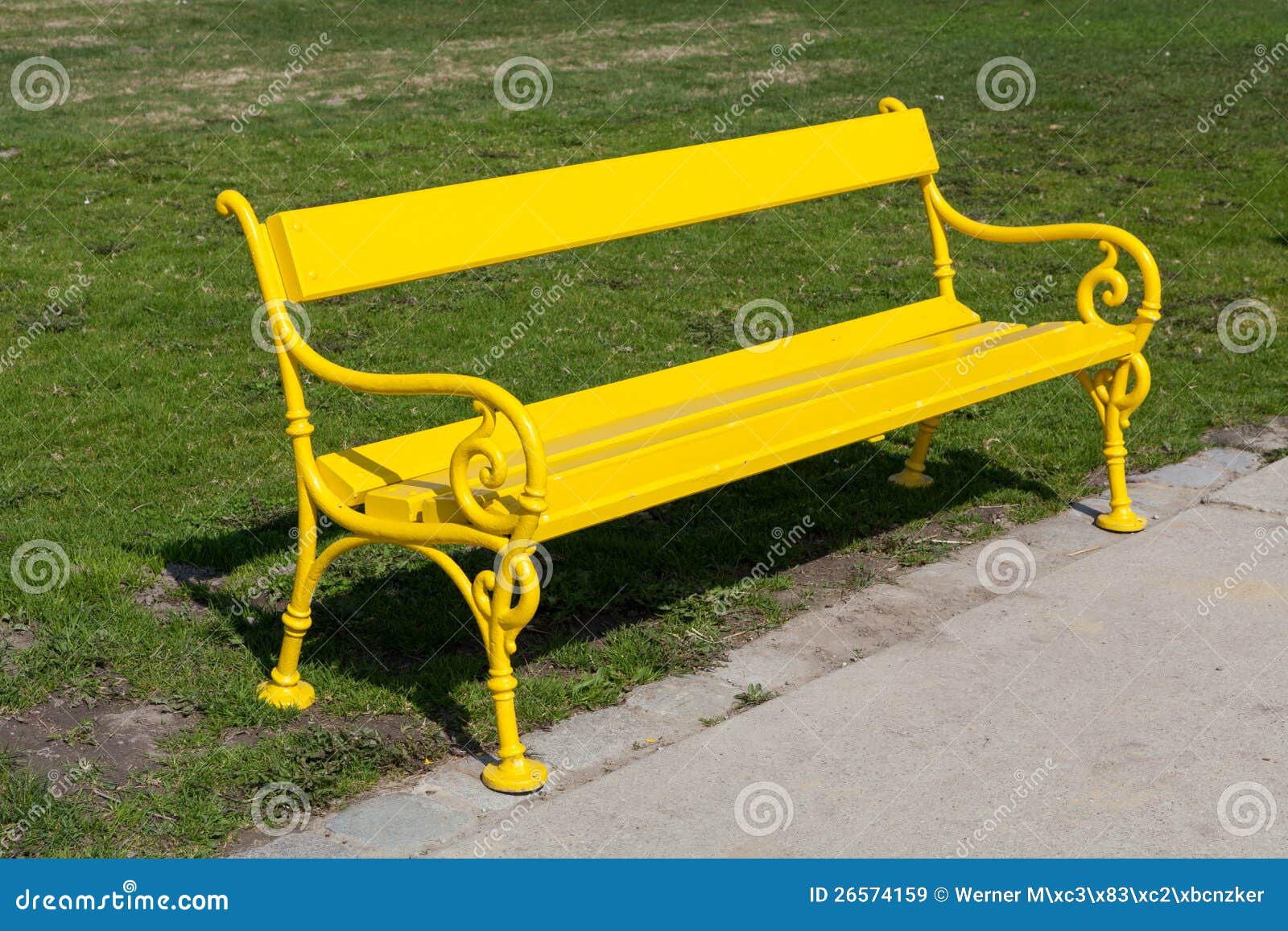 Yellow Bench Stock Image Image Of Seat