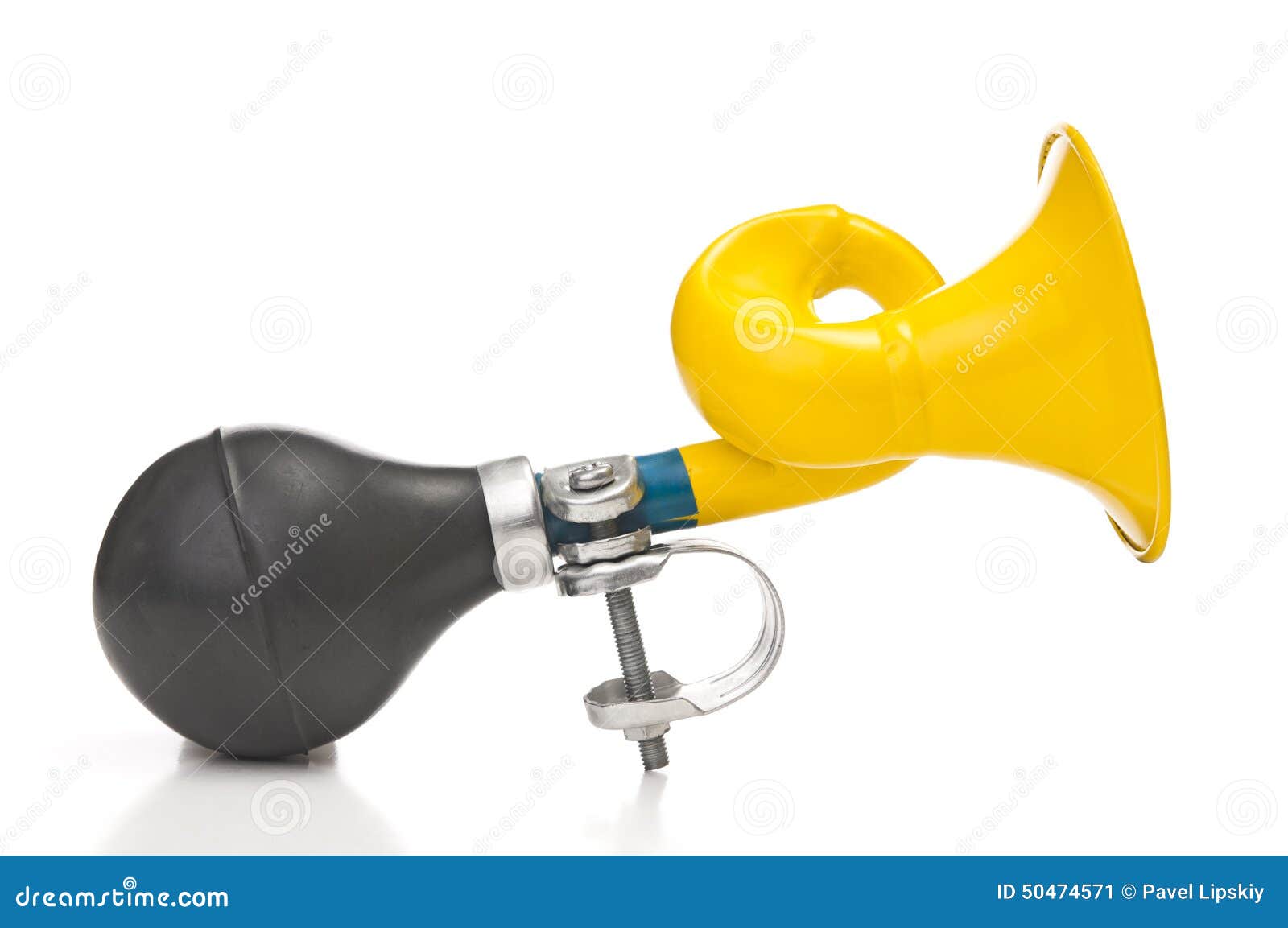 Yellow bicycle bell stock image. Image of sound, announcement 50474571