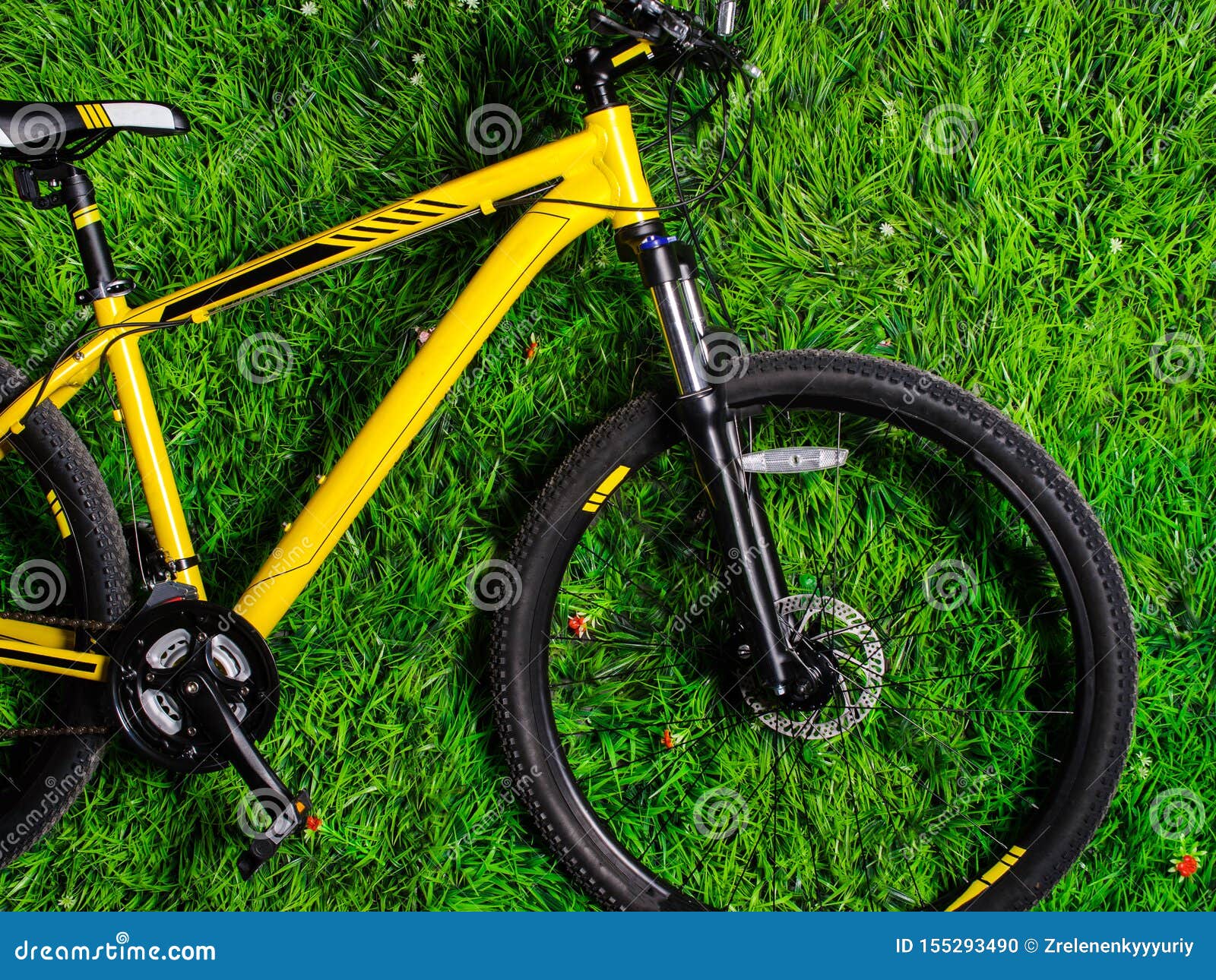 Yellow Bicycle on a Studio White Background Stock Photo Image of