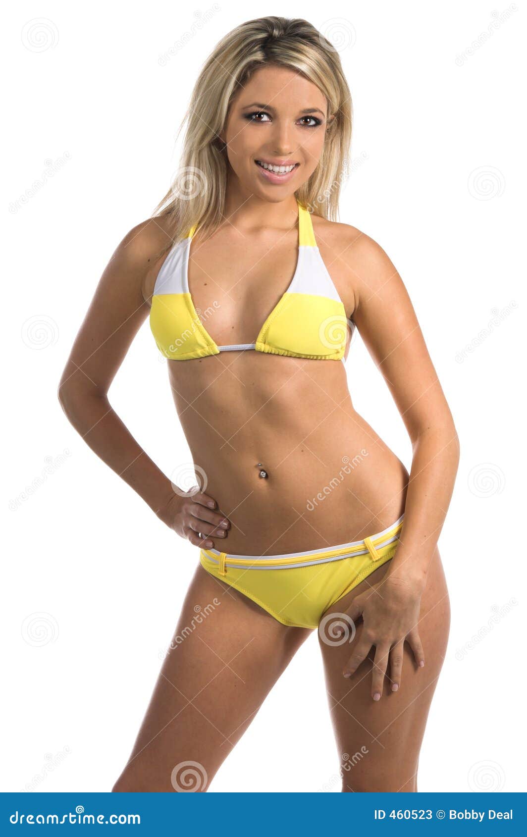 Yellow Bikini stock image. Image of beautiful, girl, women 460523