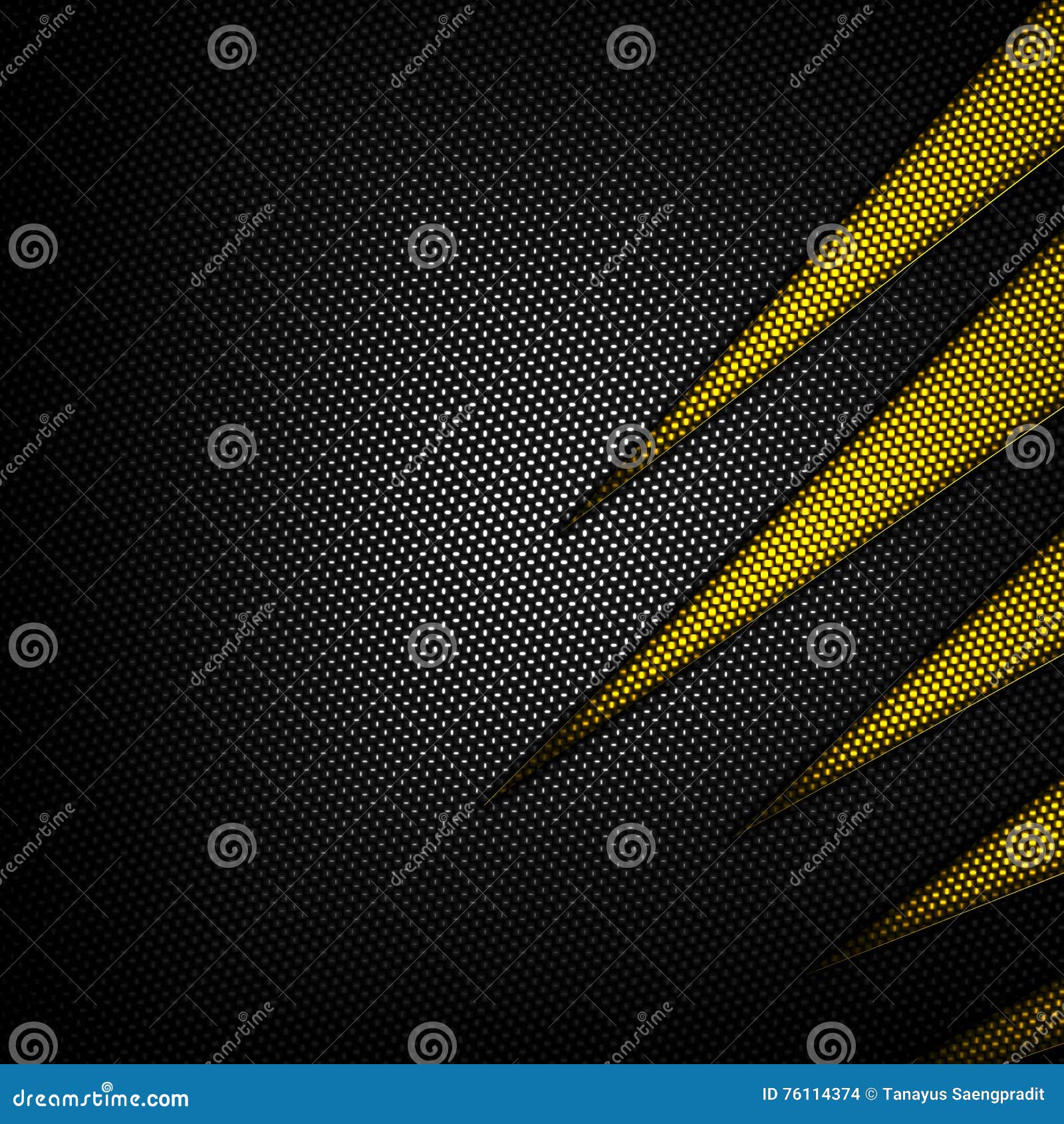 Yellow and Black Carbon Fiber Background. Stock Illustration - Illustration  of weave, fiber: 76114374