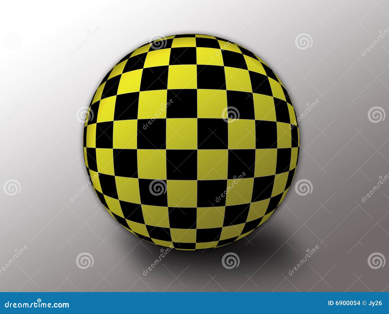 Yellow/black Checkered Flag Picture. Image: 6900054