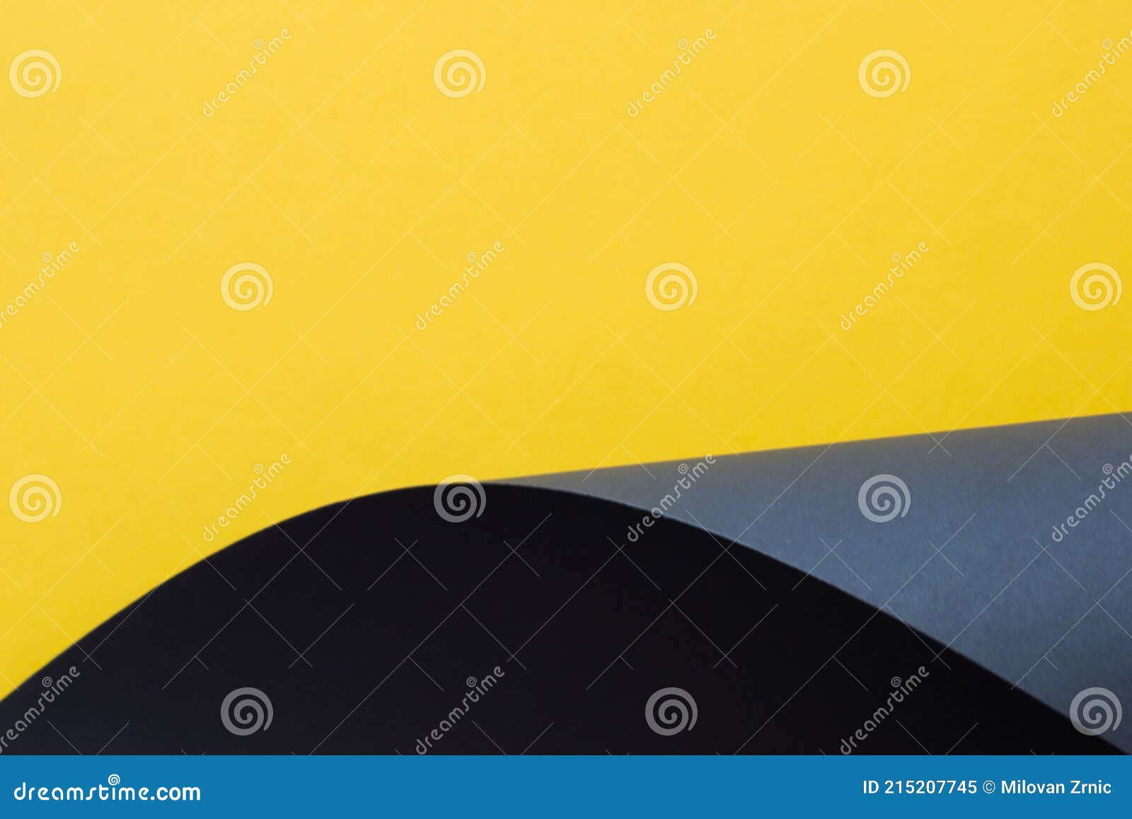 Yellow and Black Contrast 3d Background Stock Image Image of