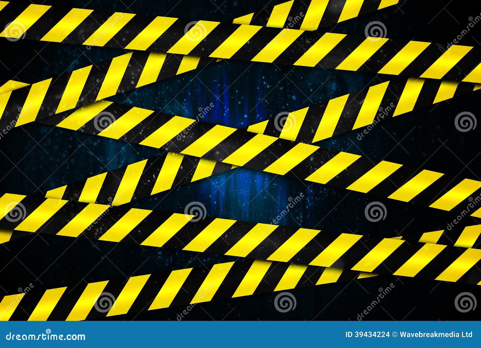 Yellow and Black Cordon Tape Stock Illustration Illustration of graphic, black 39434224