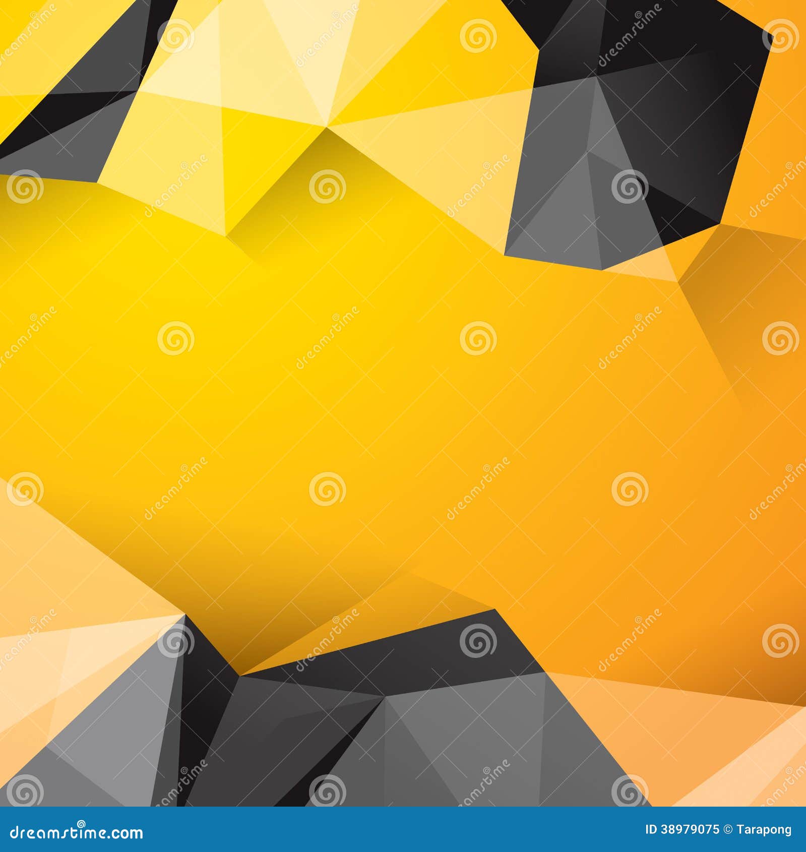 Yellow And Black Geometrical Background. Stock Vector - Image: 38979075