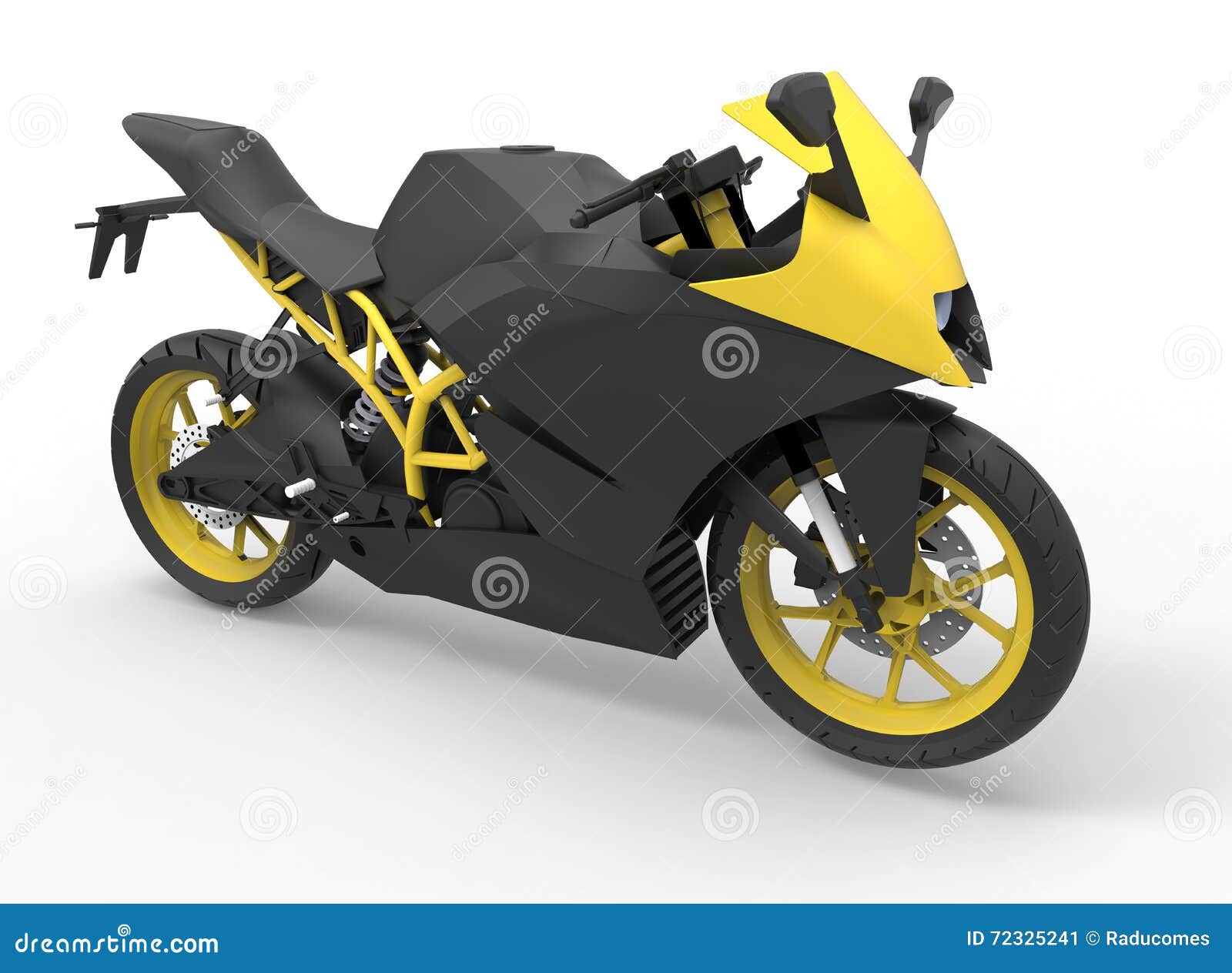 Yellow And Black Motorcycle Stock Illustration Illustration Of Light Luxury 72325241