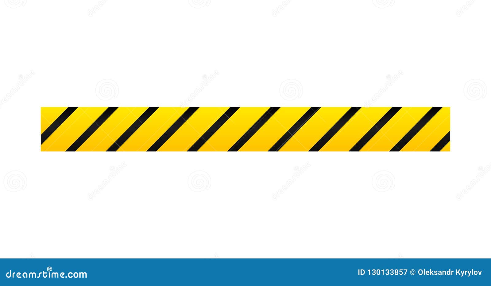 Yellow with Black Police Line or Danger Tape, Bumper. Vector Illustration  Isolated on White Background. Stock Illustration - Illustration of hazard,  barrier: 130133857