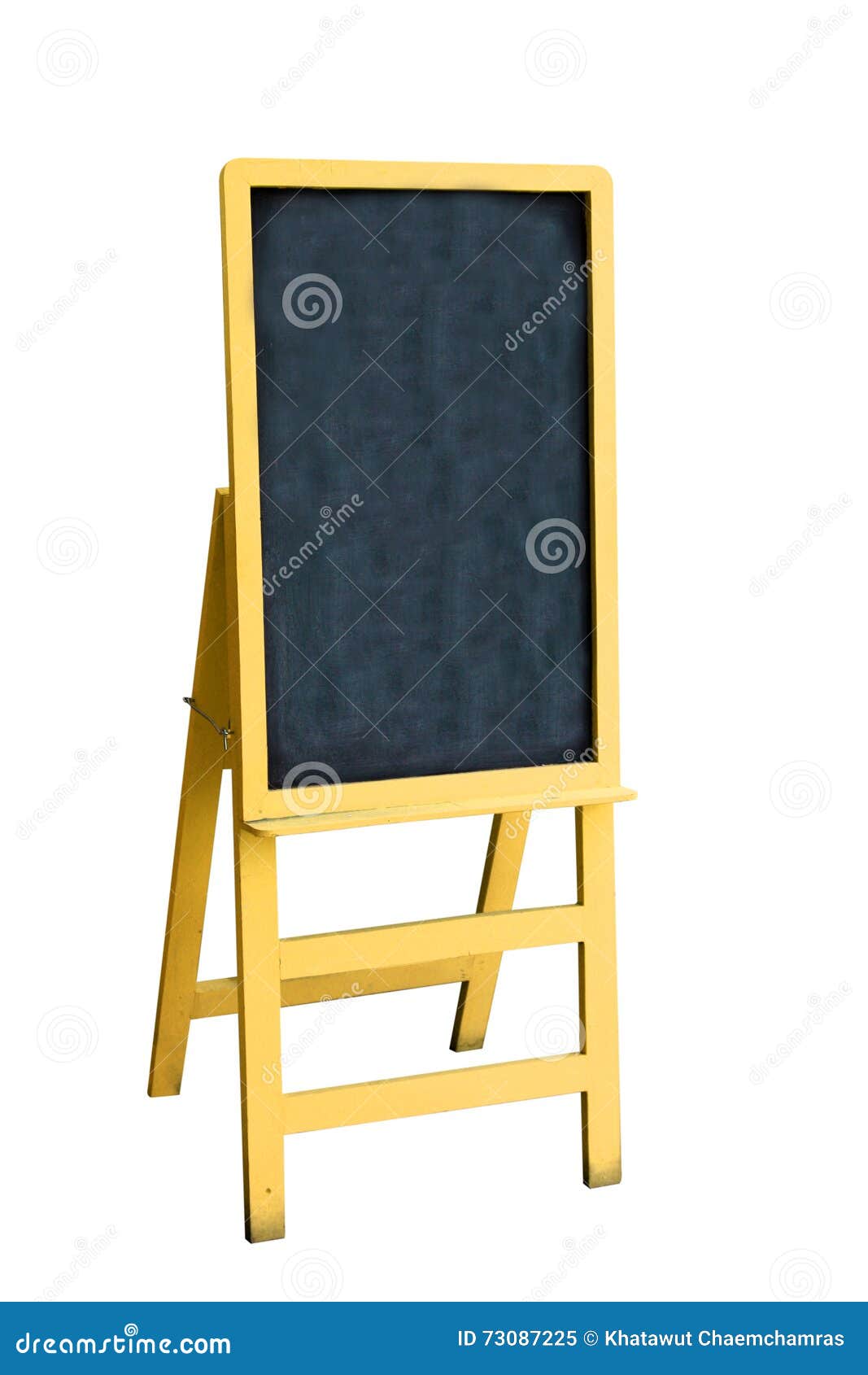 Yellow Blackboard on White Blackboard Stock Image Image of education