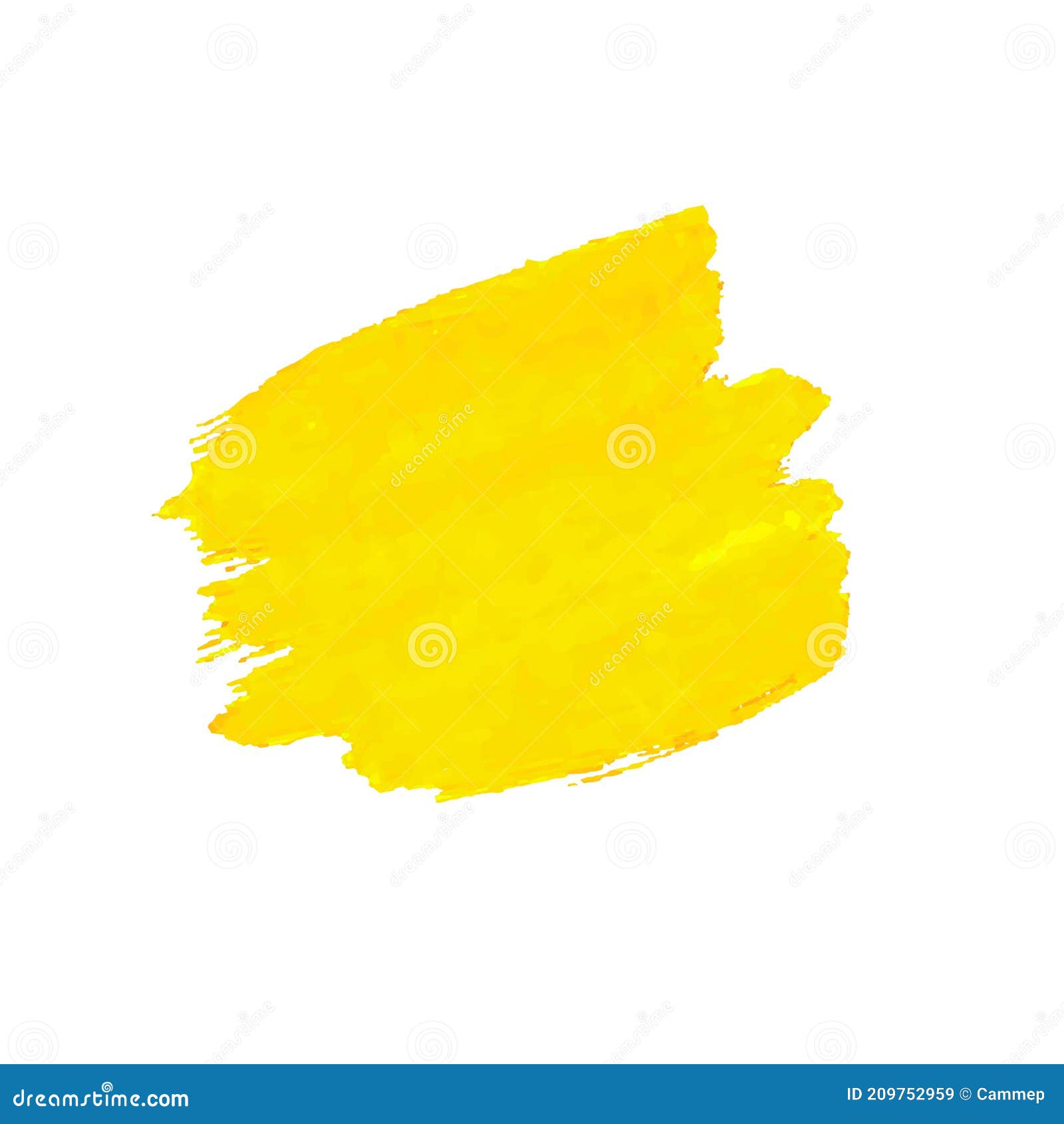 Yellow Blob Isolated stock vector. Illustration of splash - 209752959