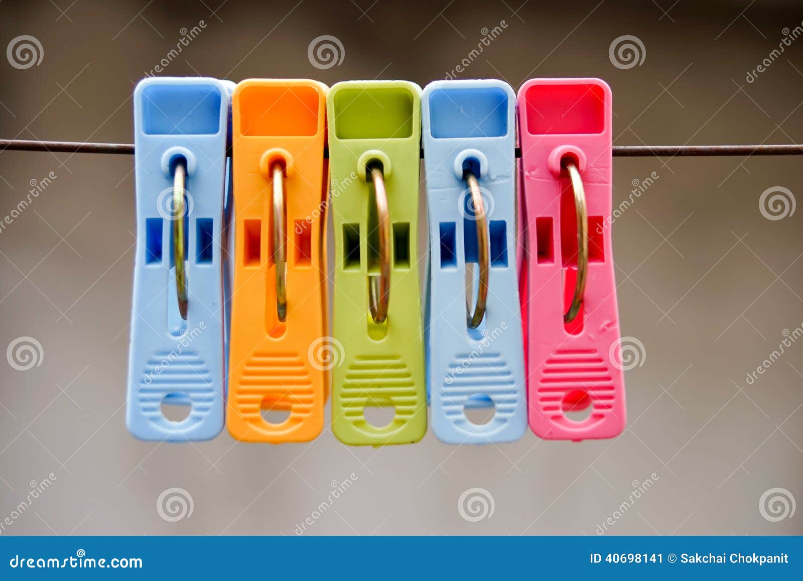 Yellow, Blue, Red and Green Clothes Stock Image Image of reflection