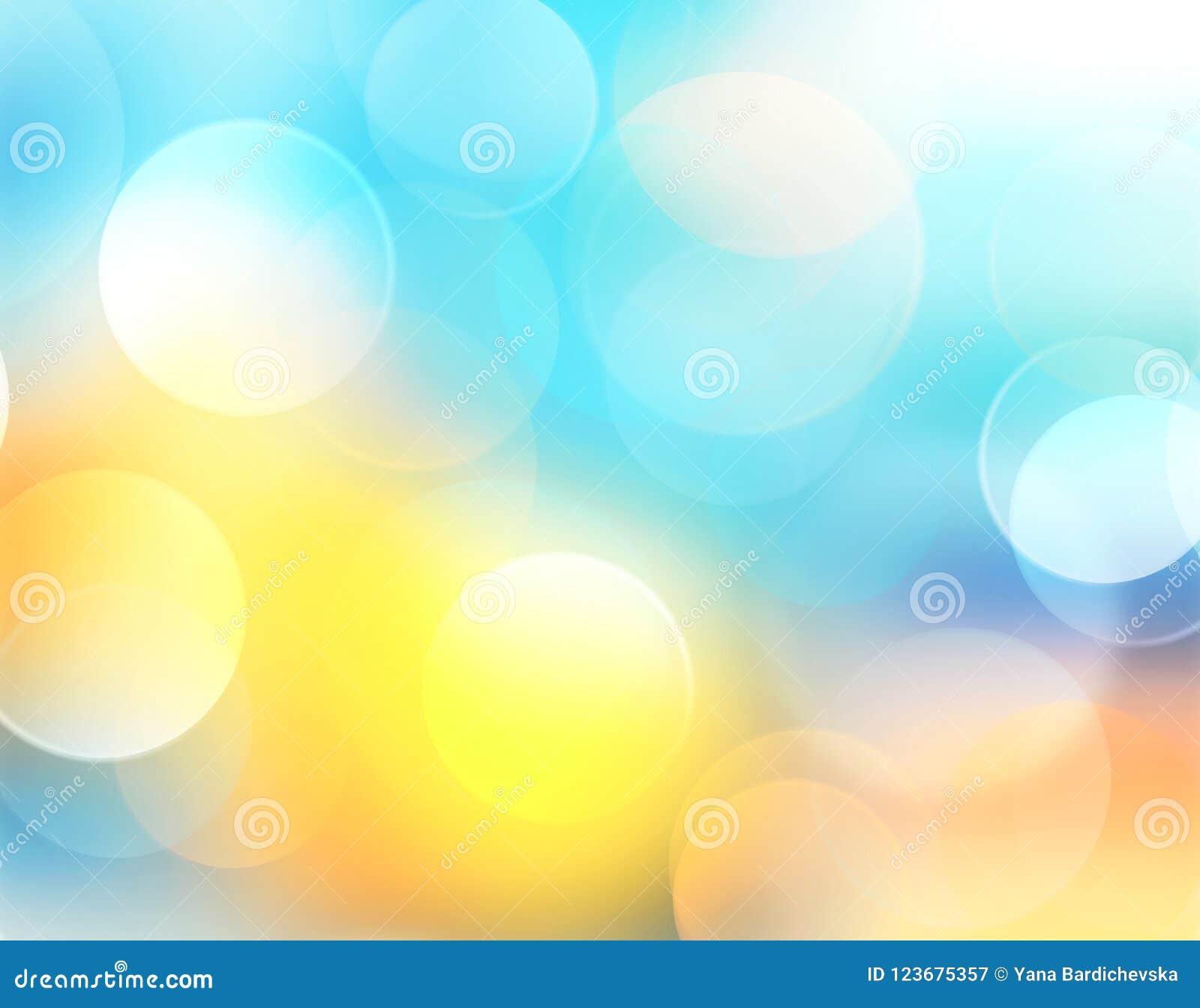 Yellow Blue Summer Blur Background. Stock Illustration - Illustration of  beautiful, sunlight: 123675357