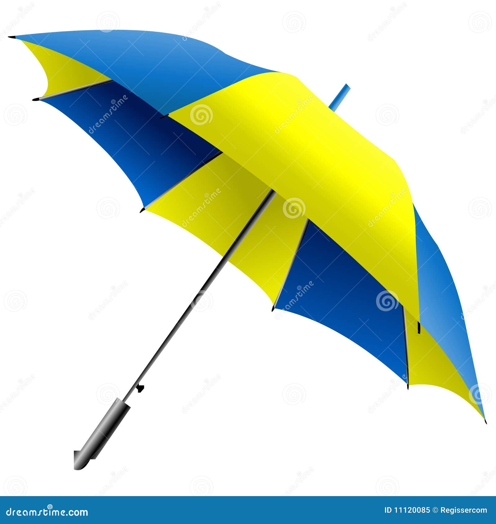 Yellowblue Umbrella Royalty Free Stock Photo Image 11120085