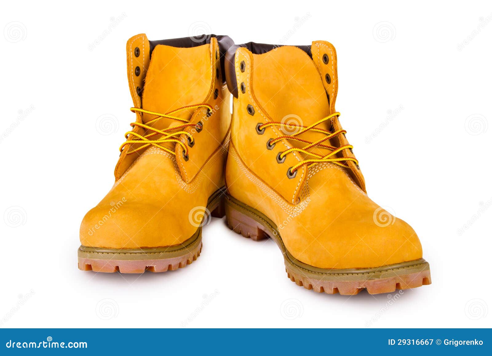 Yellow boots stock image. Image of pair, brown, boots 29316667