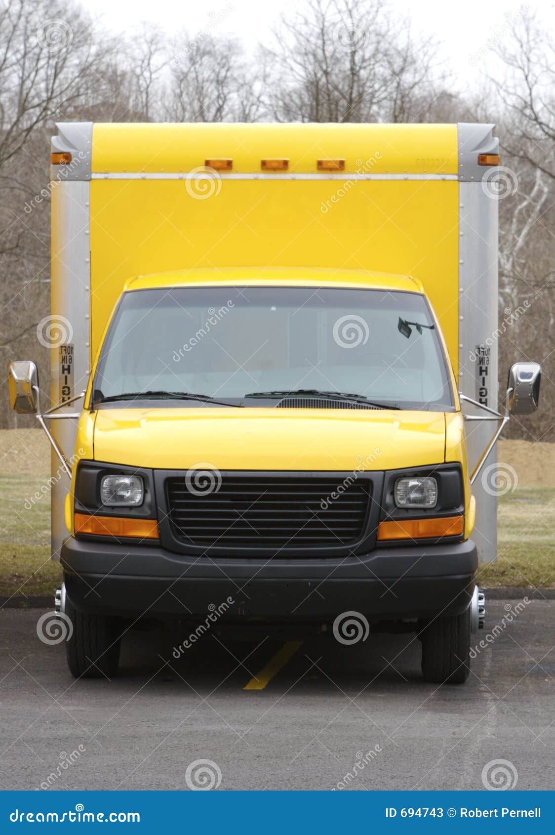 Download Yellow Box Truck Stock Image Image Of Highway Truck Trucking 694743 Yellowimages Mockups