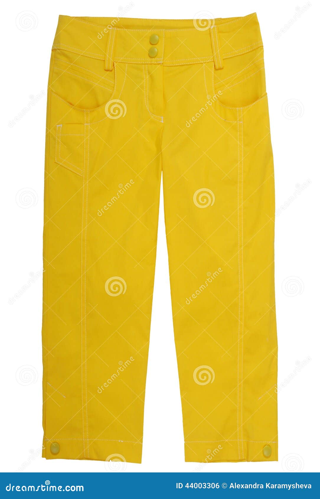 Yellow breeches stock photo. Image of cutout, outerwear 44003306