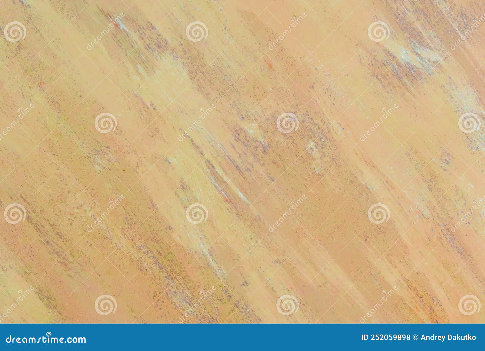 Yellowbrown Retro Paint on Abstract Metal Surface Pattern Old Steel