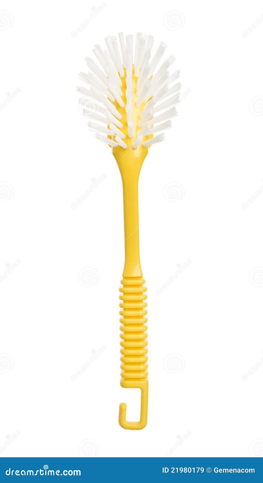 Yellow brush stock image. Image of hygiene, dishwashing 21980179
