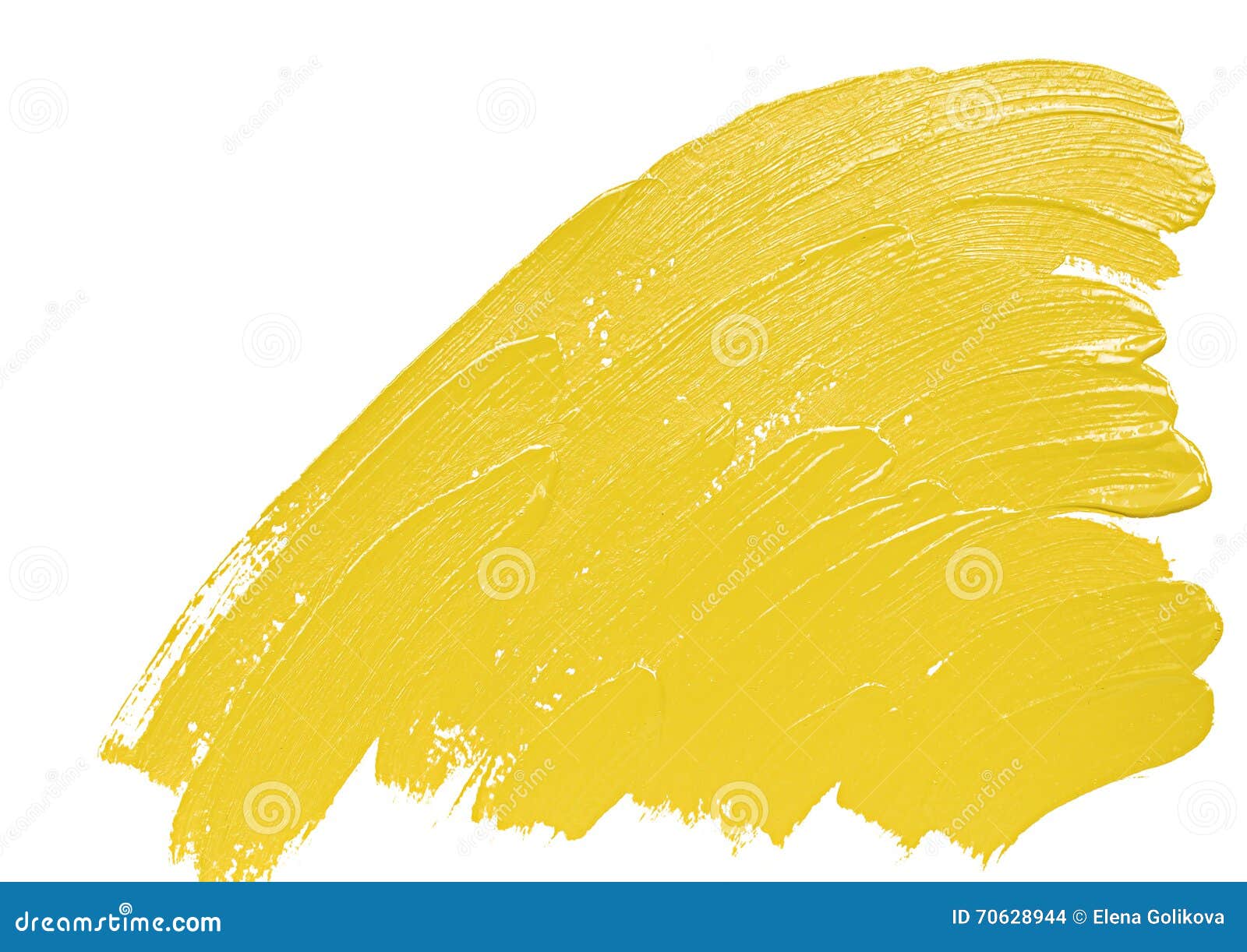 Yellow Brush Strokes Acrylic Background Stock Photo - Image of design ...