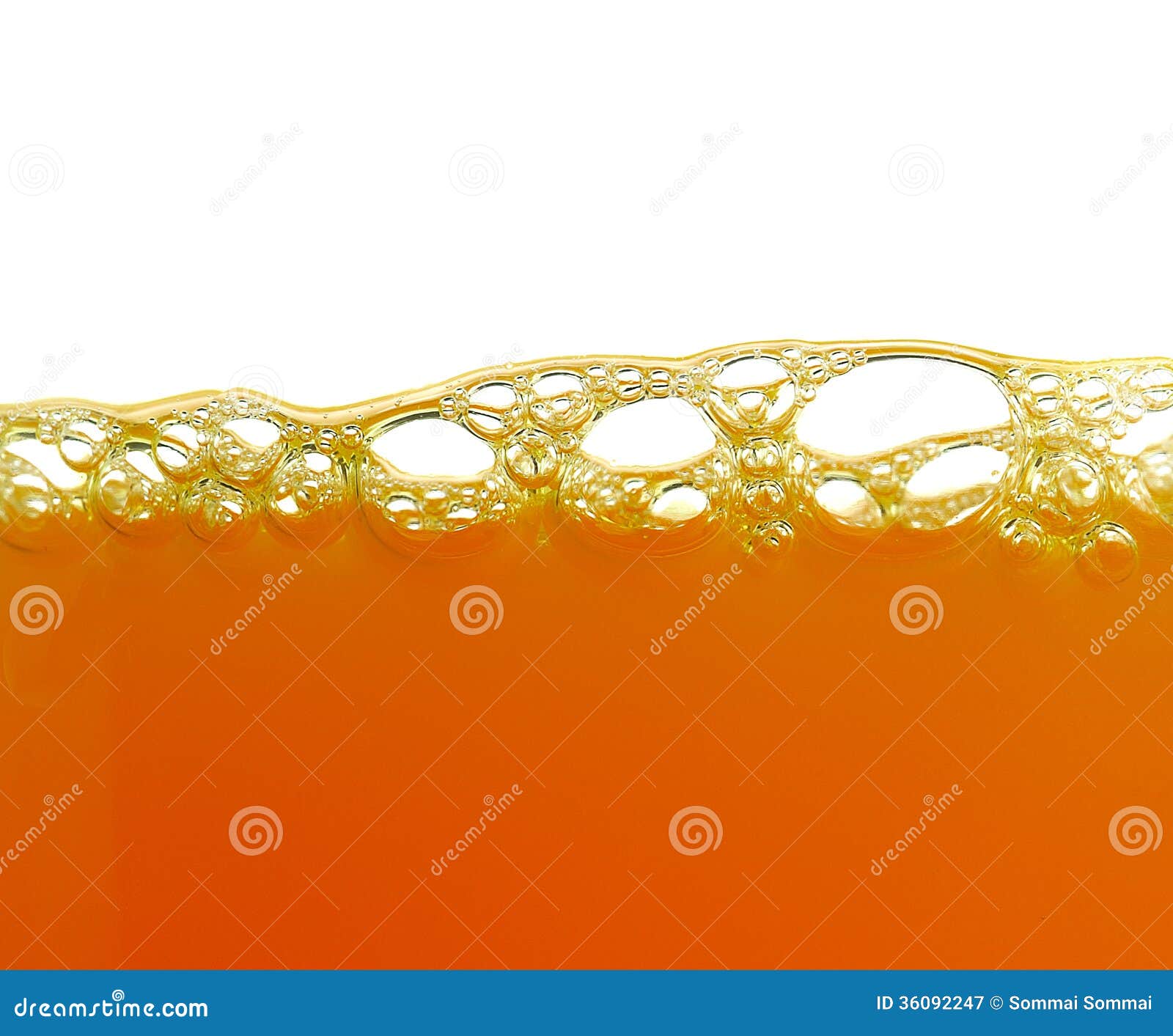 Yellow Bubbles Orange Juice Stock Image Image of bubble, blue 36092247