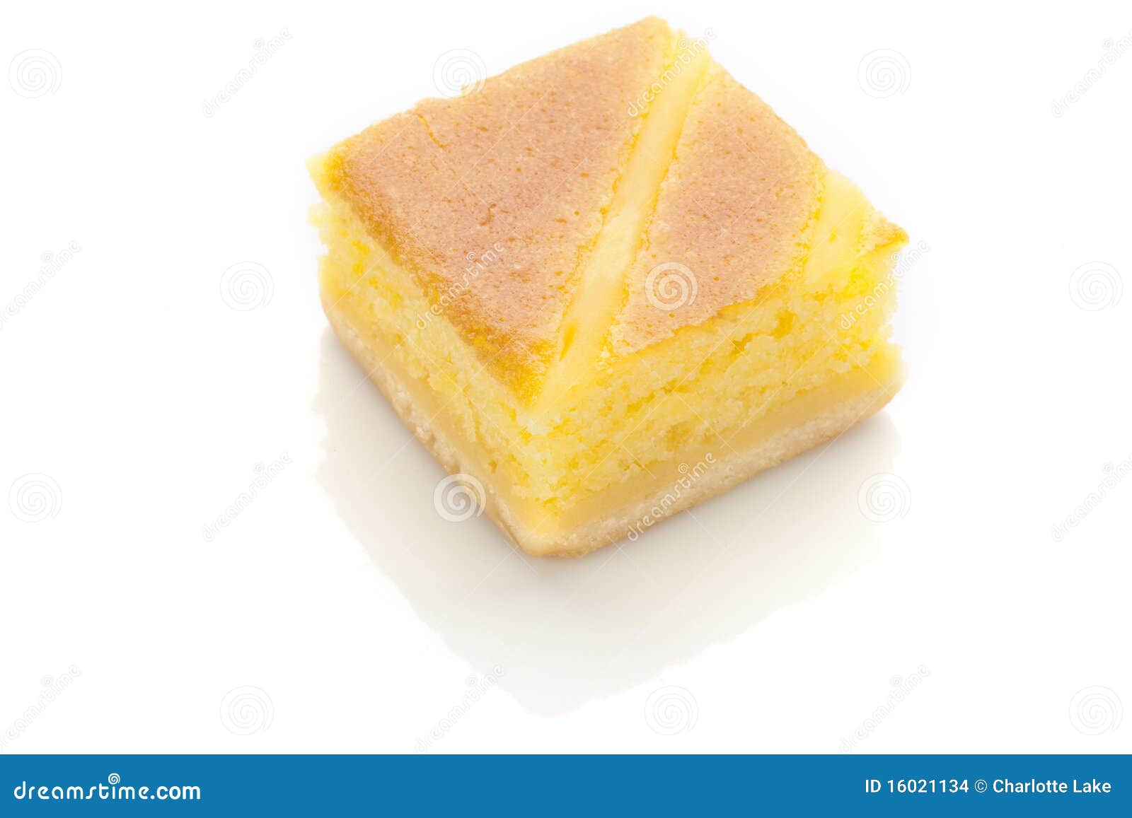 Yellow Cake Isolated stock photo. Image of sugar, slice 16021134