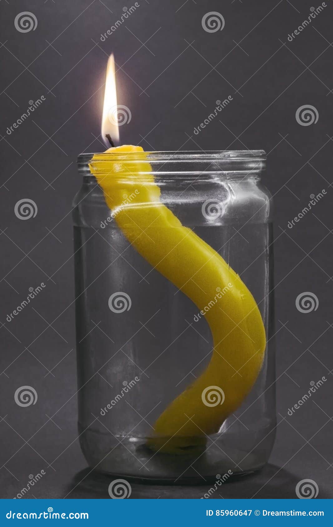 Yellow candle stock image. Image of decorative, candle 85960647