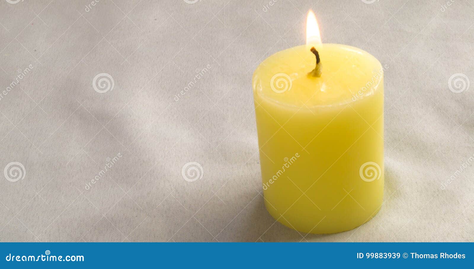 Yellow candle stock image. Image of white, source, decoration 99883939