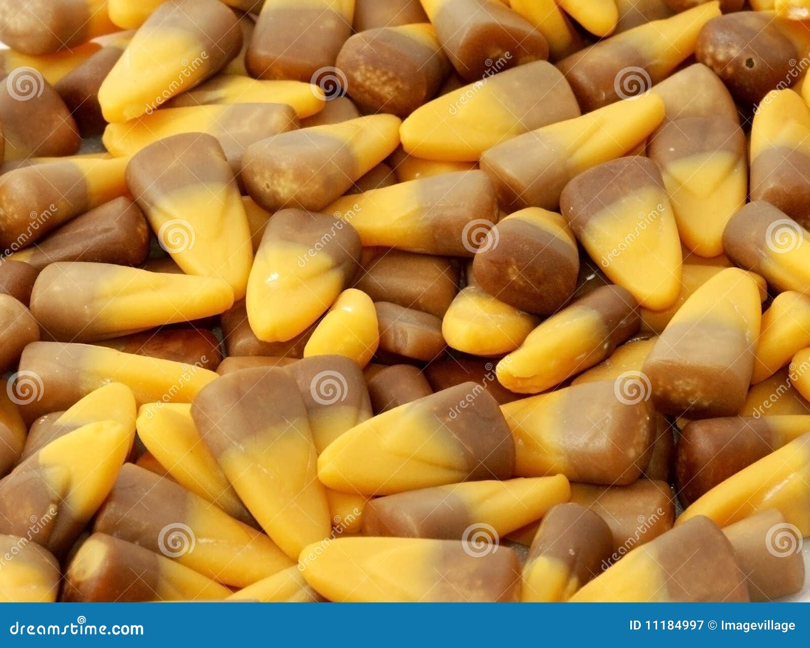 Yellow candy corn stock image. Image of halloween, brown 11184997
