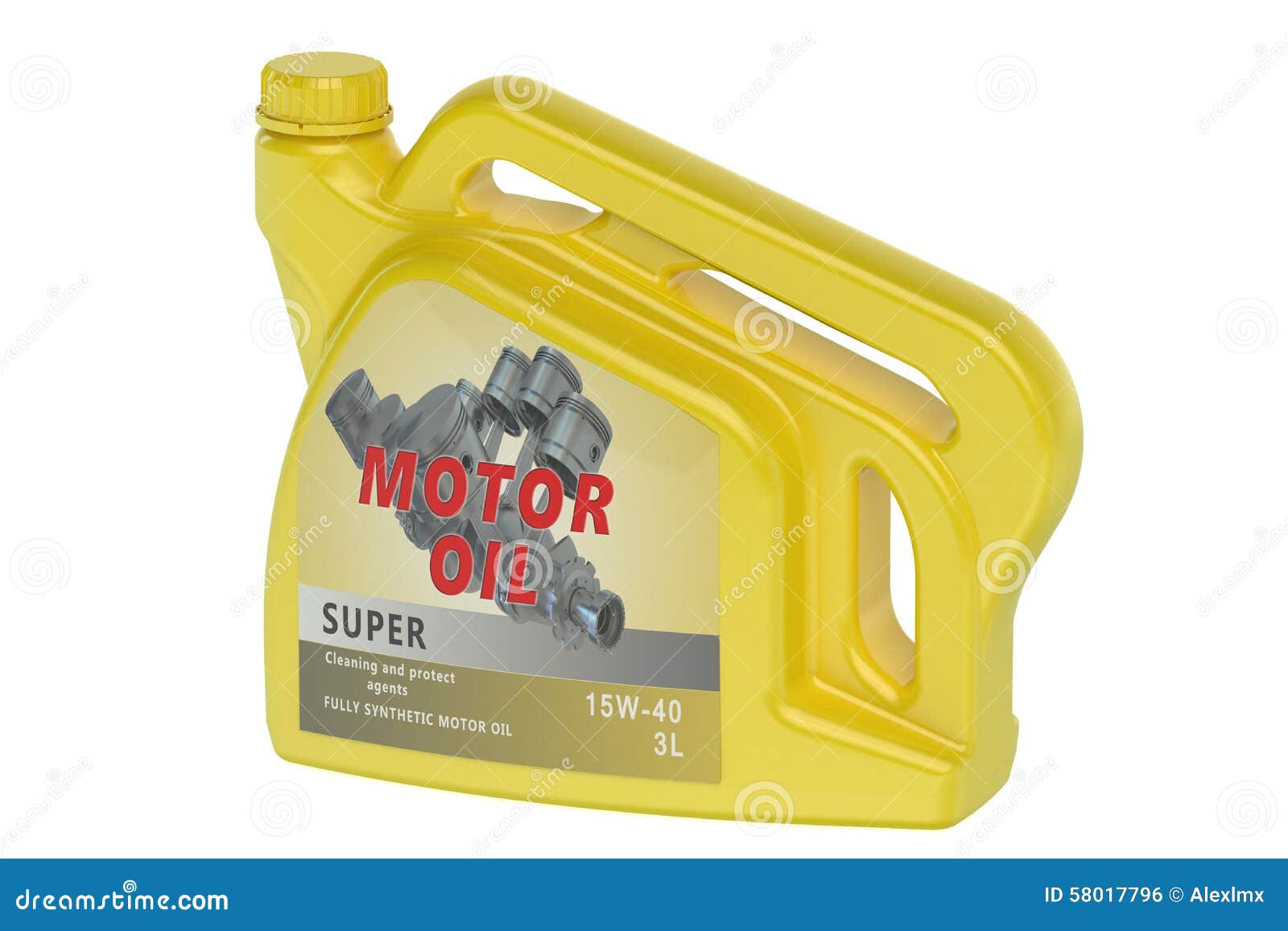 Yellow canister motor oil stock illustration. Illustration of clean ...
