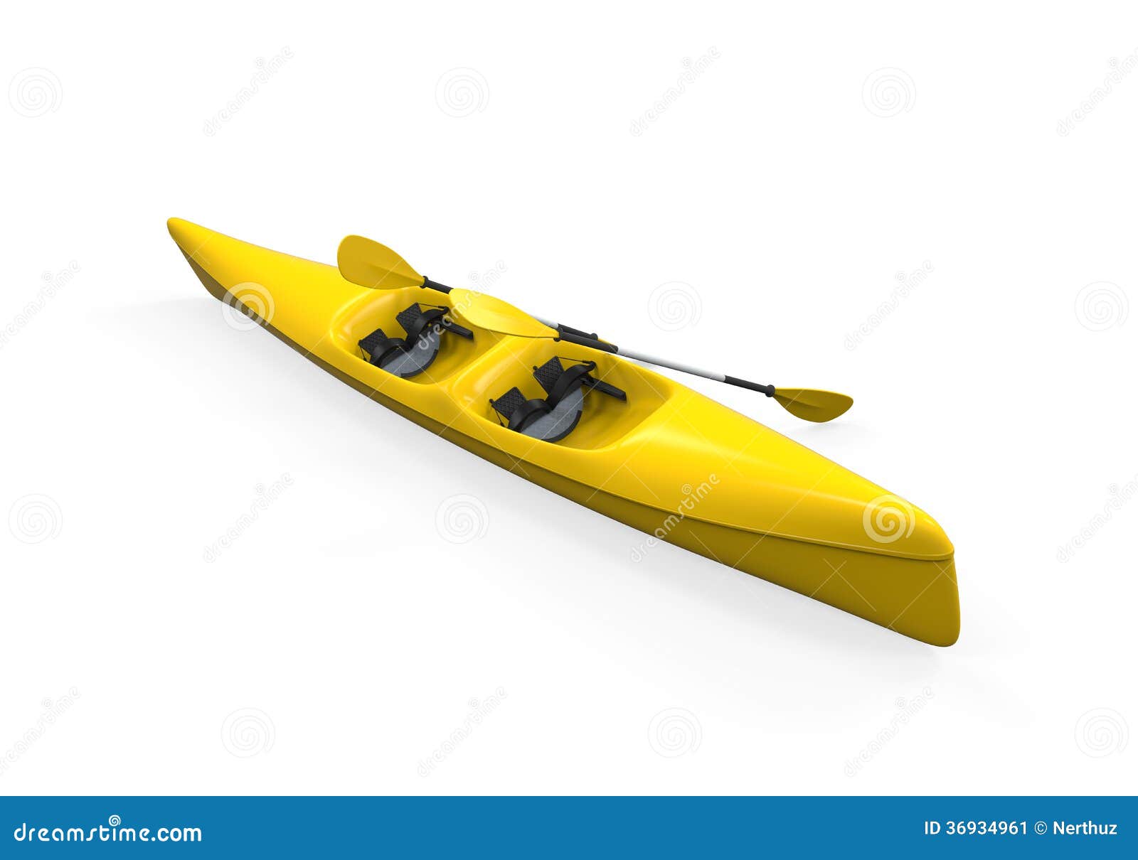Yellow Canoe Stock Image - Image: 36934961